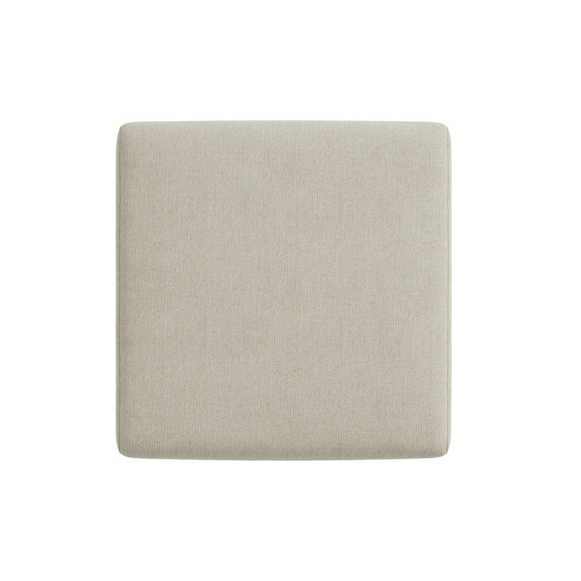 Linspire Mellow Solid Wood Ottoman, Natural Wood
