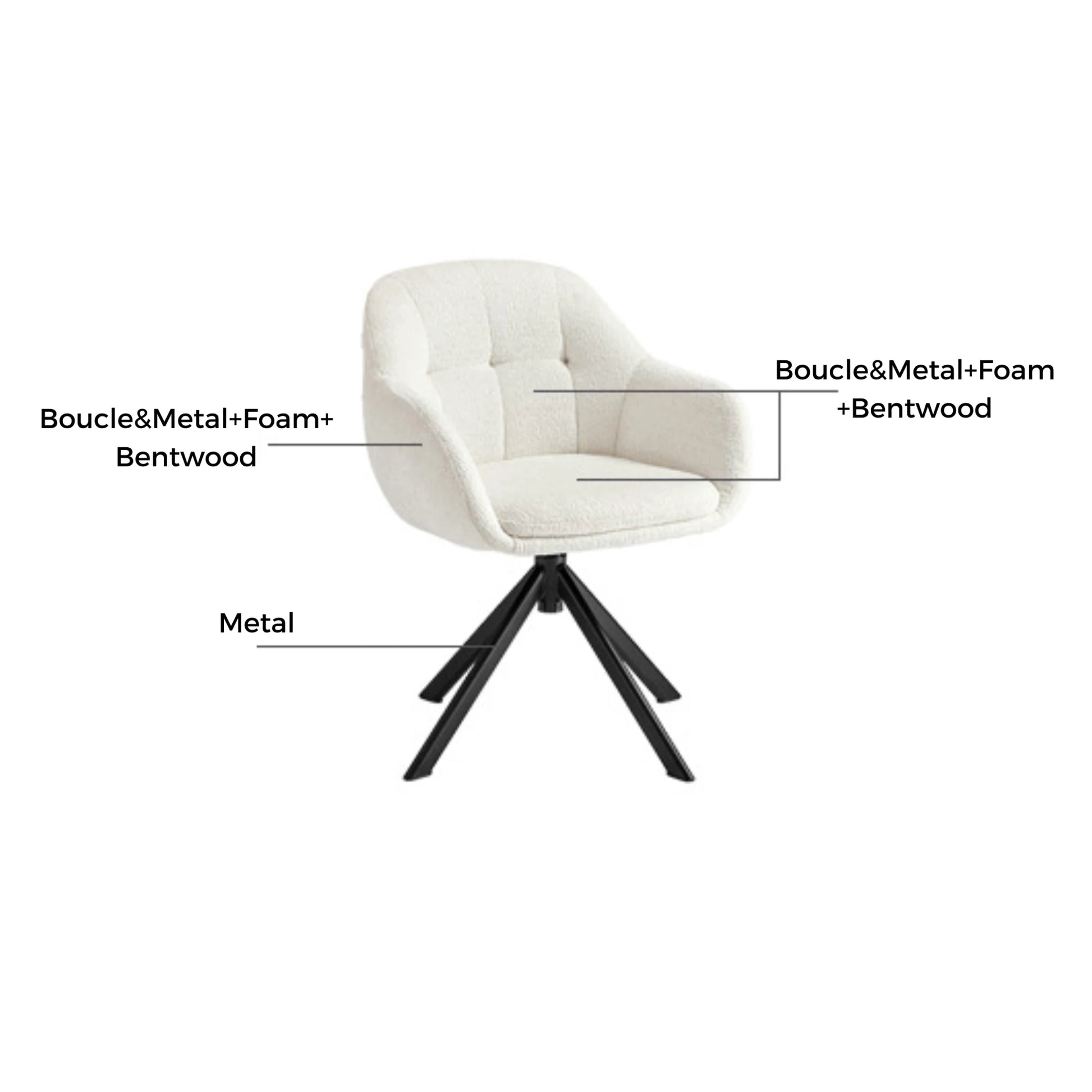 Linspire Nectar Boucle Office Chair