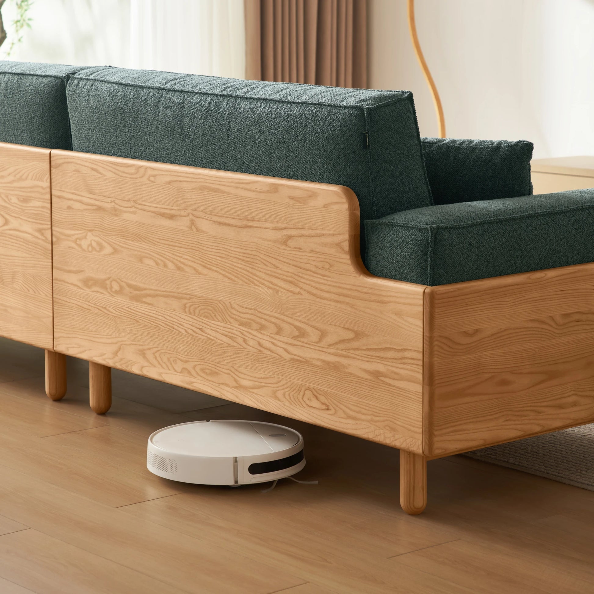 Linspire Verdant Solid Wood 4-Seater Sofa