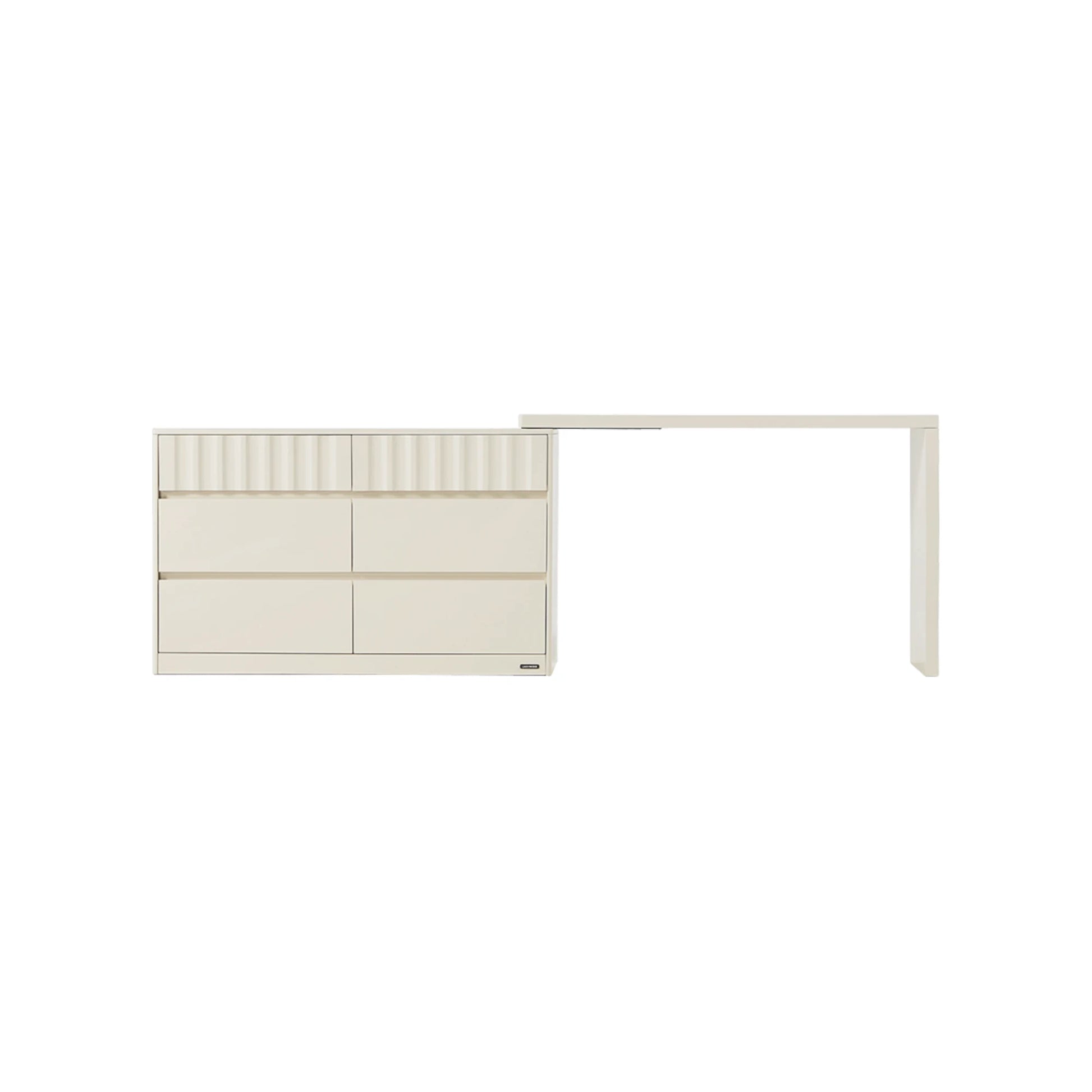 Linspire Whisper Adjustable Dressing Table with Chest of 6 Drawers