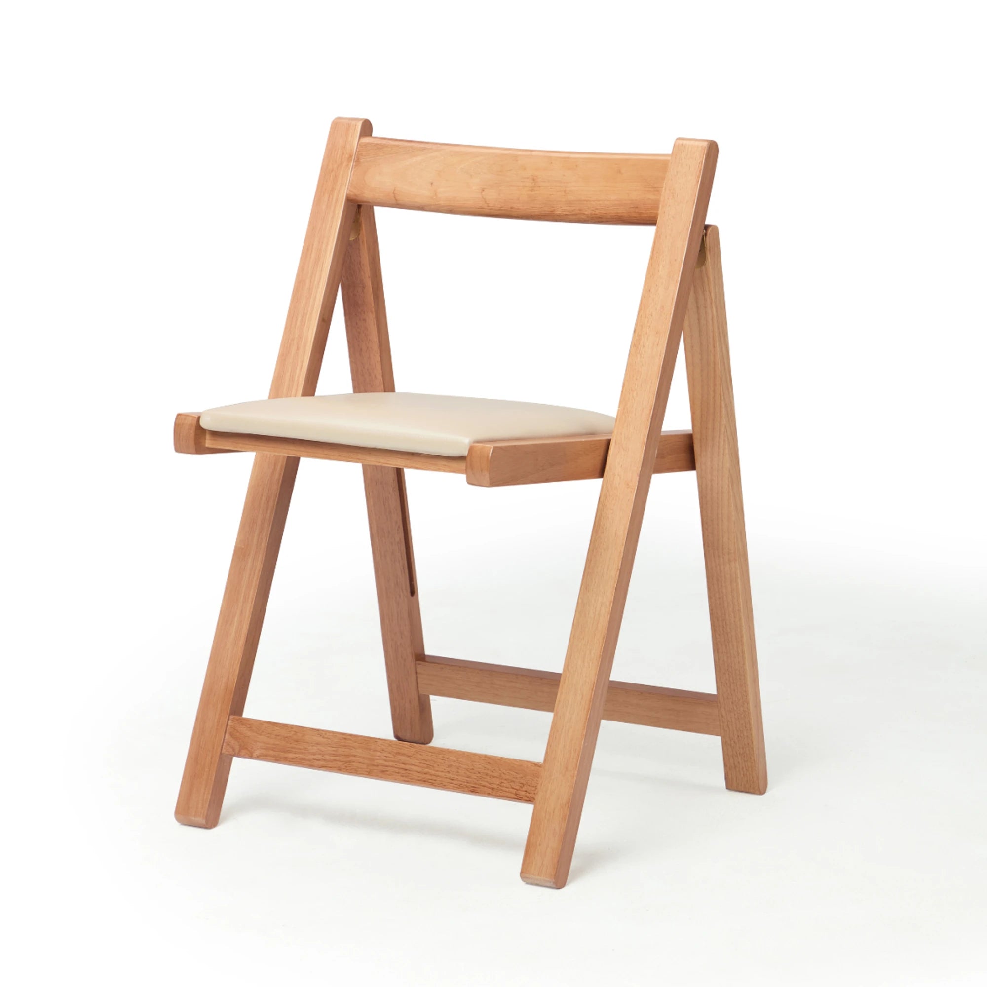 Linspire Yumi Solid Wood Foldable Dining Chair, Natural Wood, Set of 2