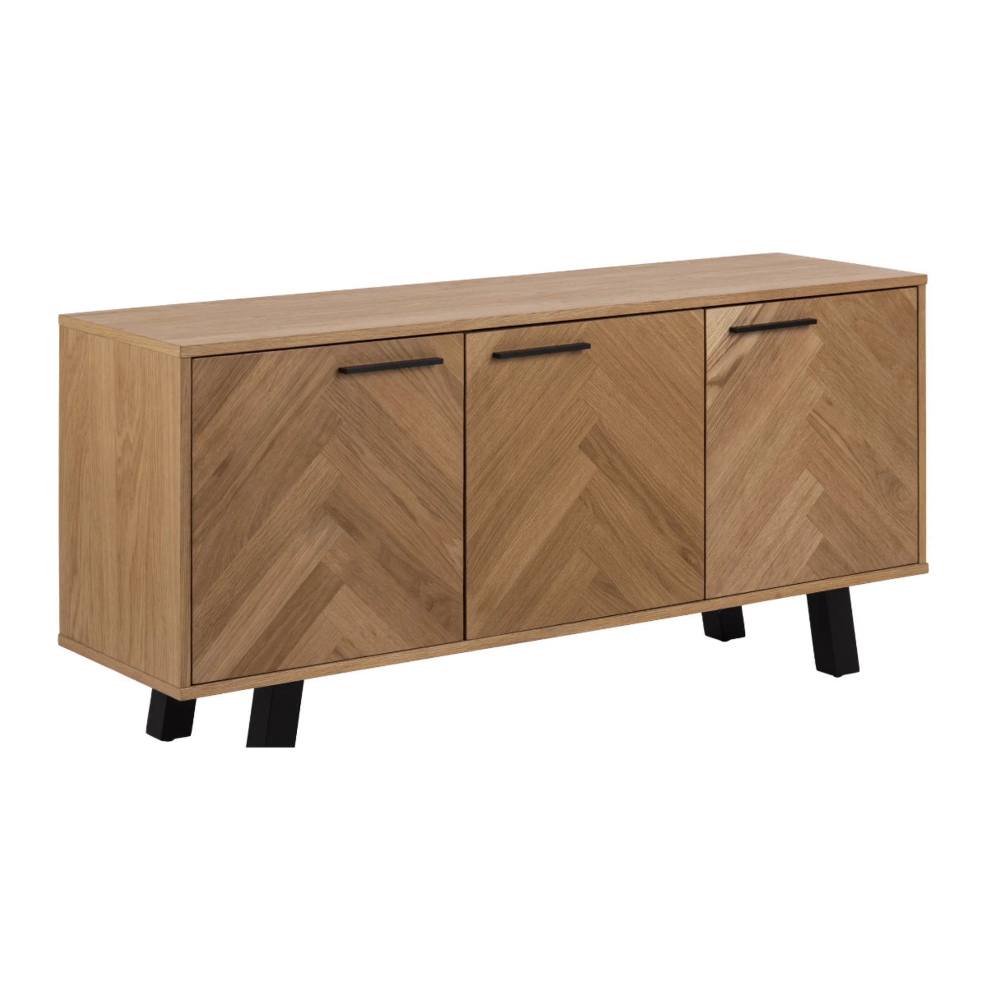 Hjem Design Brighton Sideboard, Natural Wood