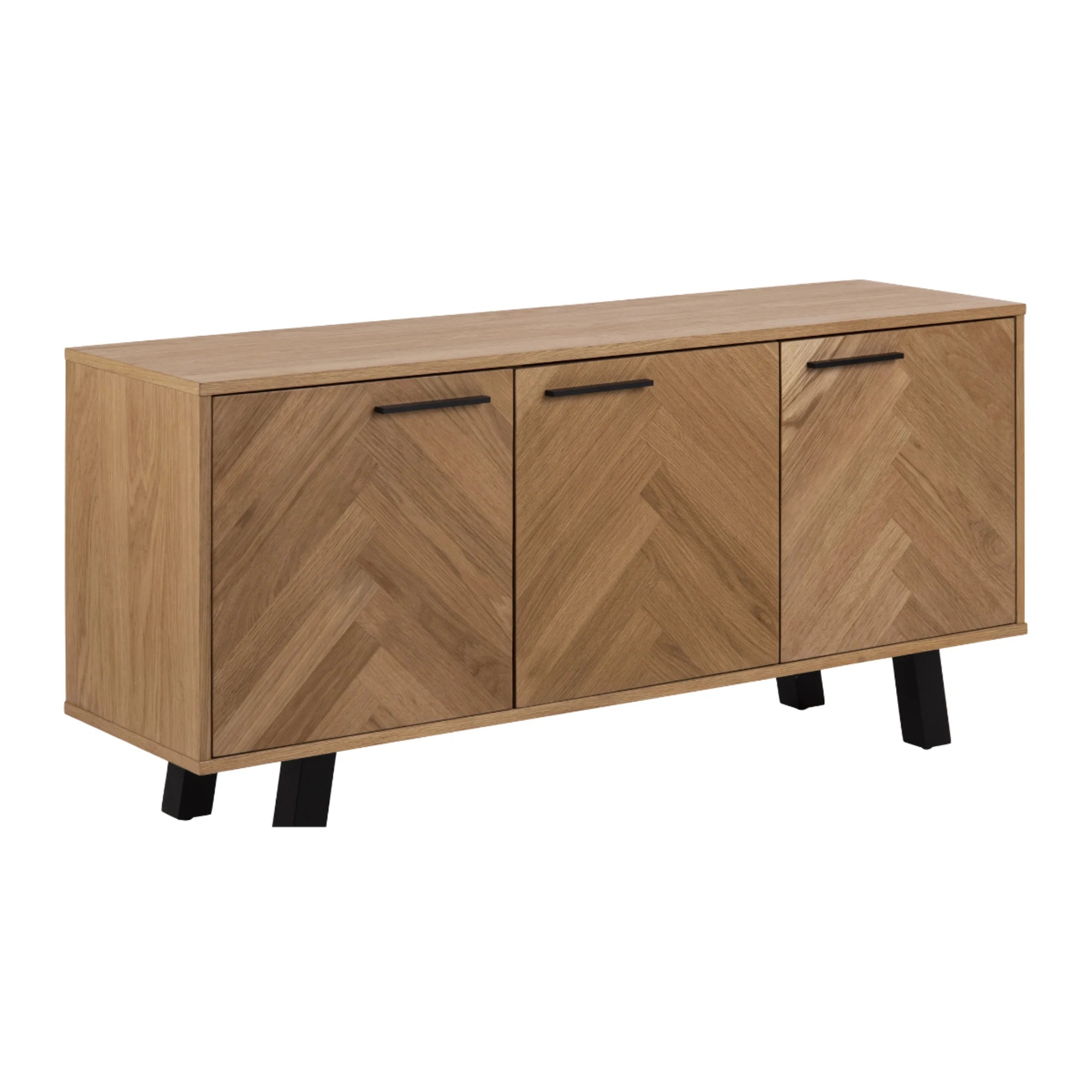 Hjem Design Brighton Sideboard, Natural Wood