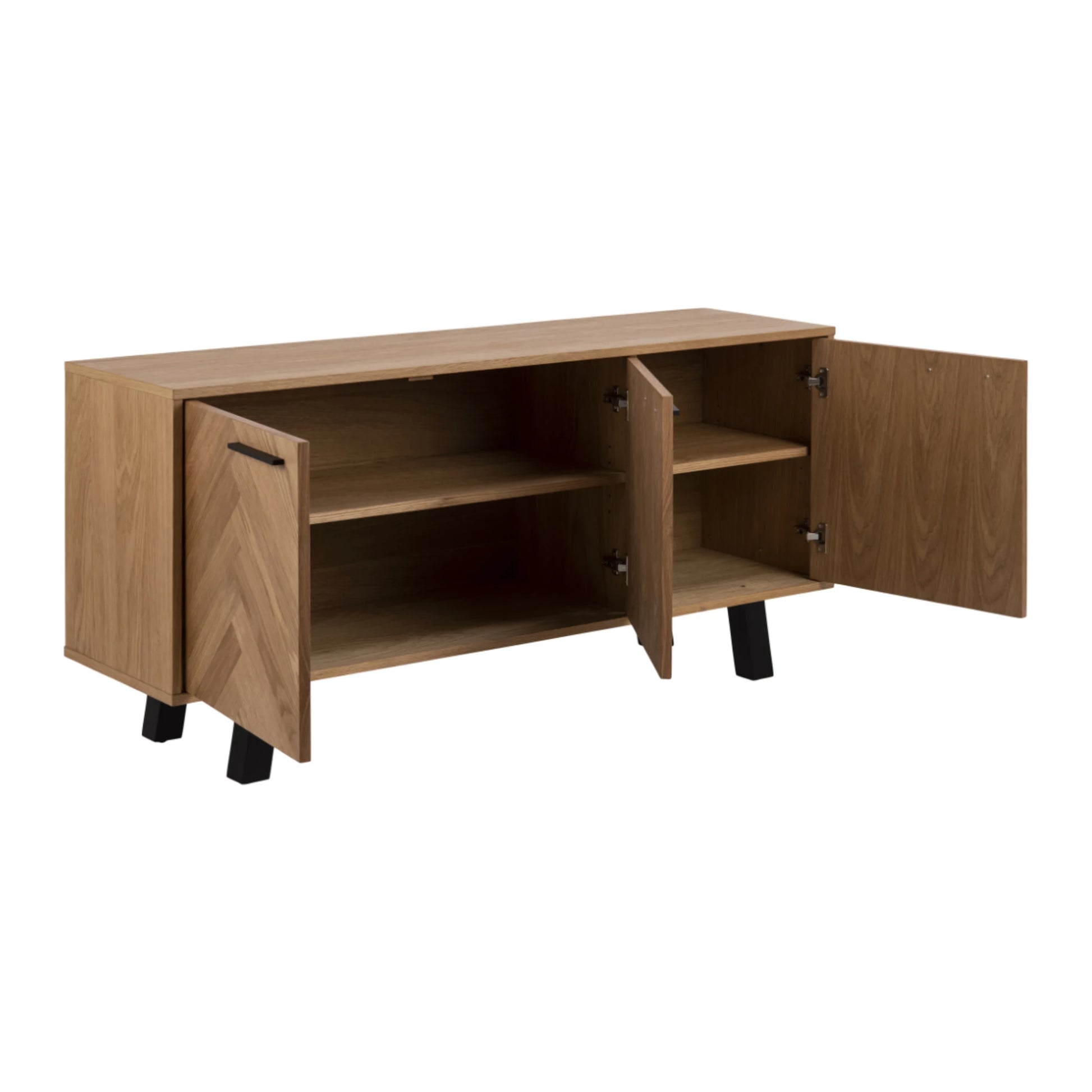 Hjem Design Brighton Sideboard, Natural Wood