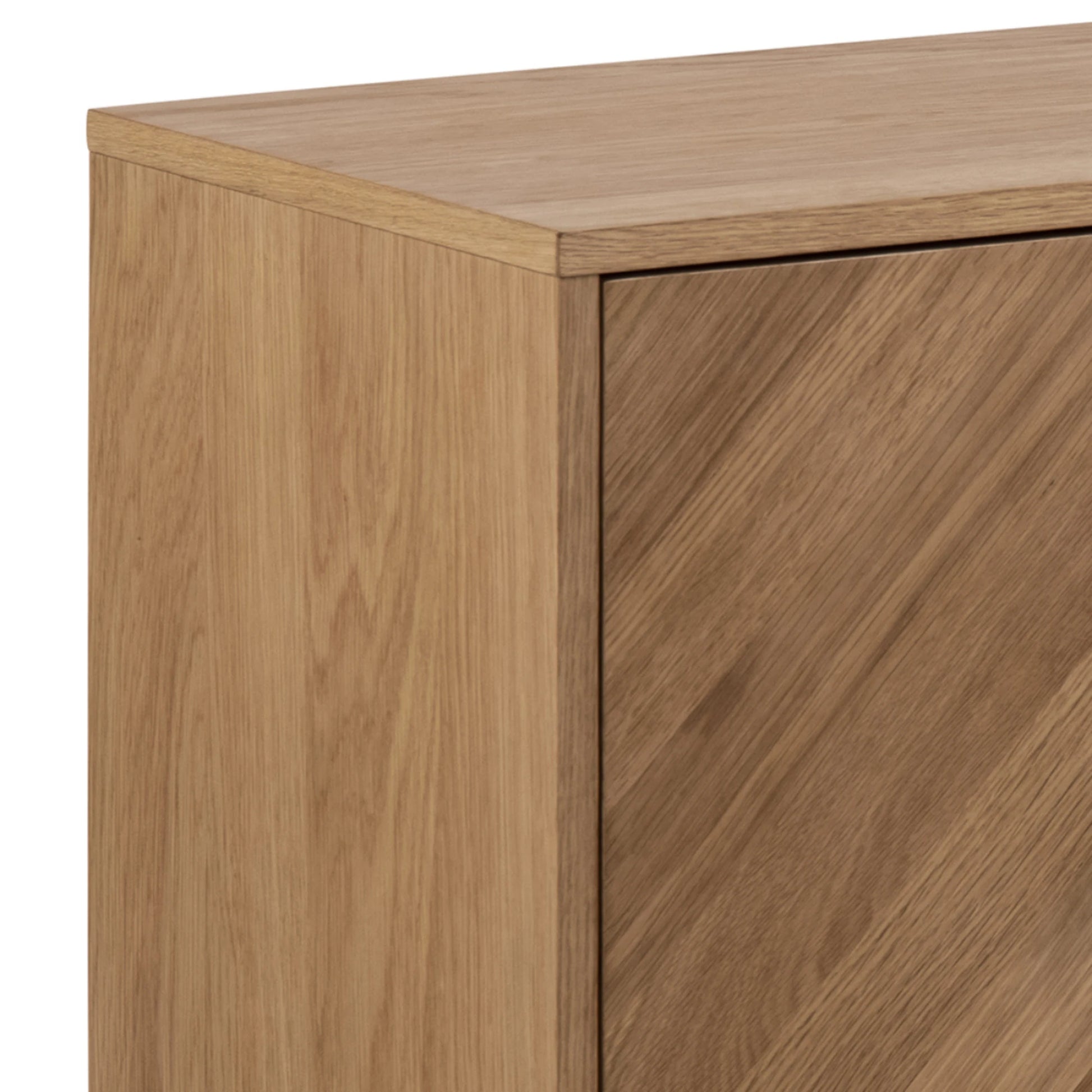 Hjem Design Brighton Sideboard, Natural Wood