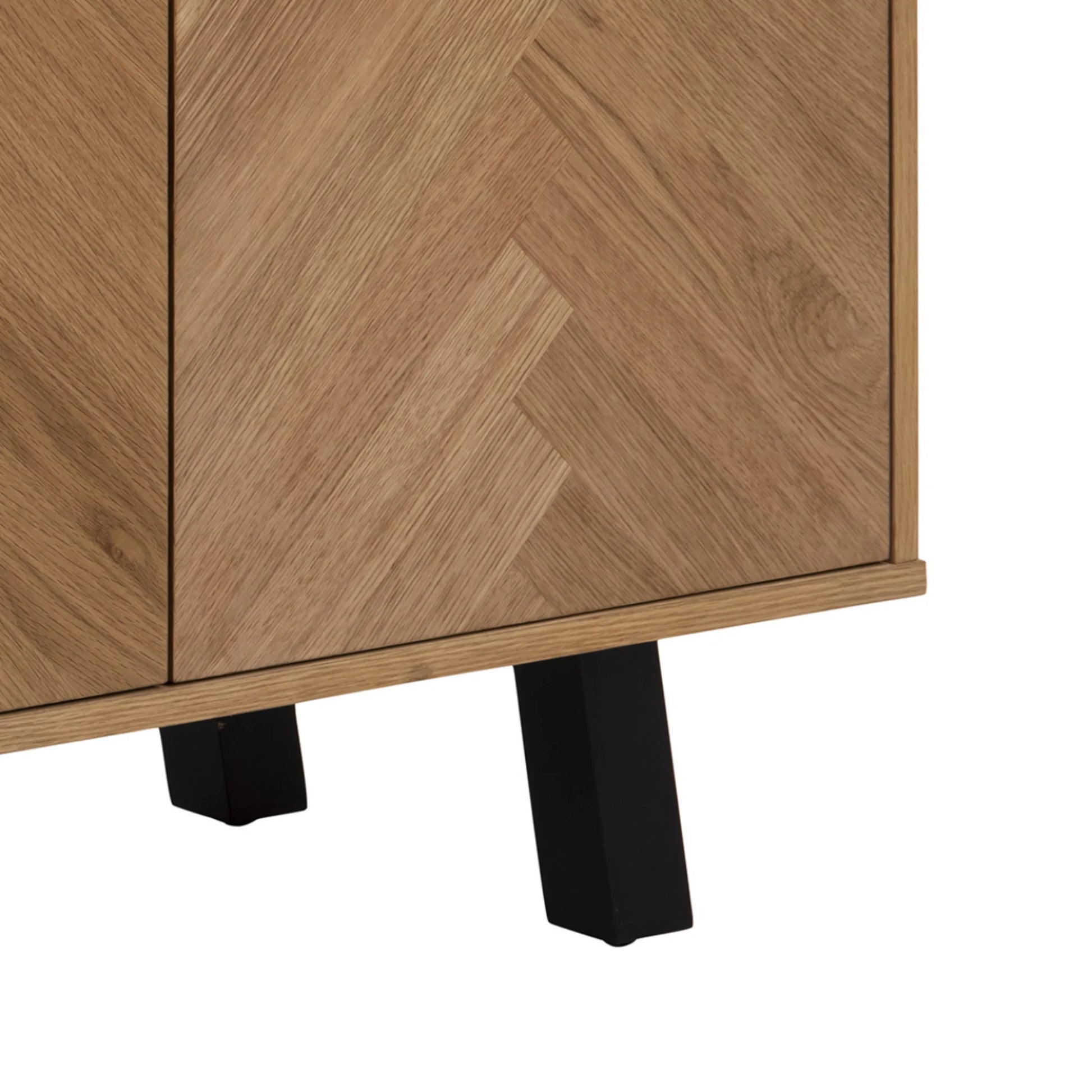 Hjem Design Brighton Sideboard, Natural Wood