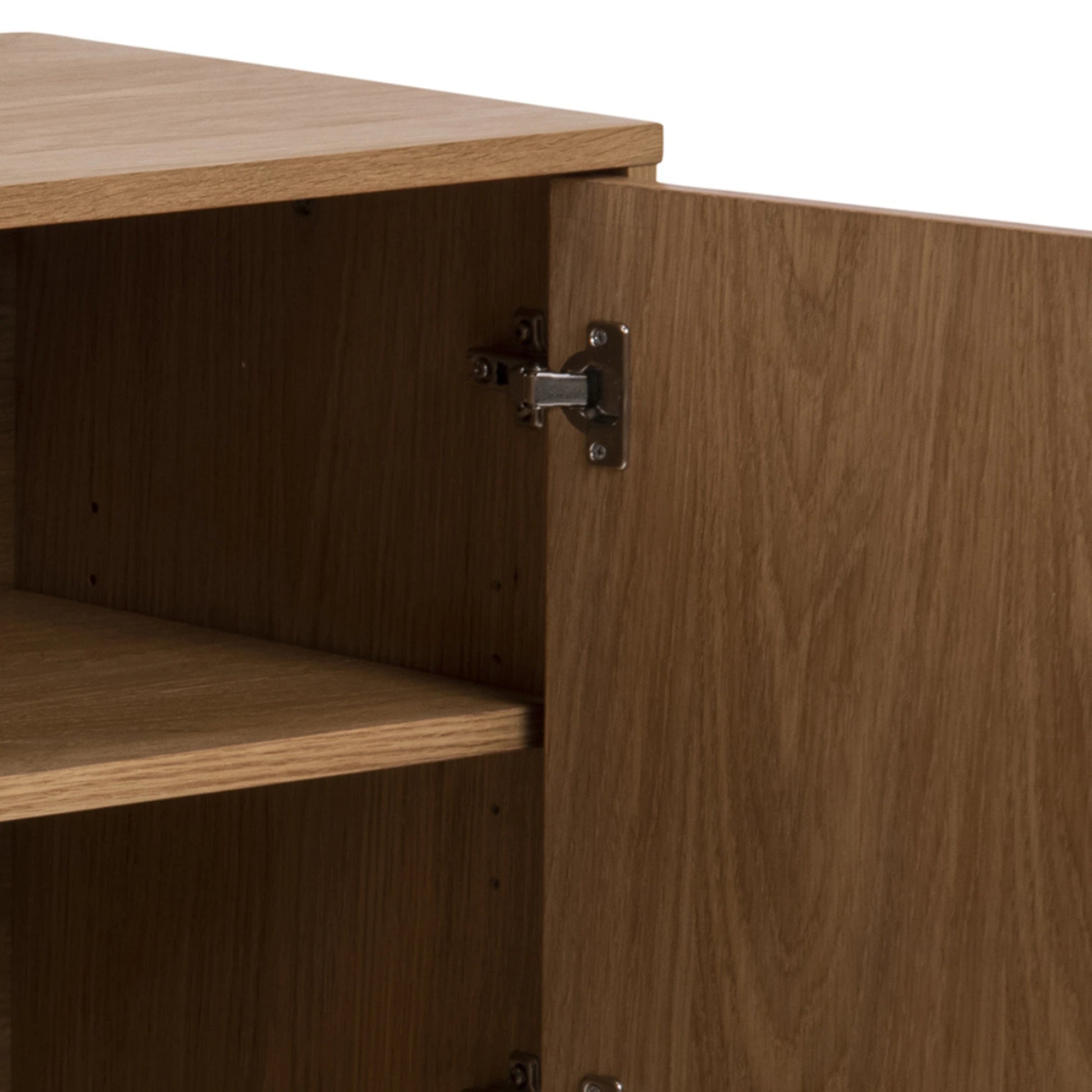 Hjem Design Brighton Sideboard, Natural Wood