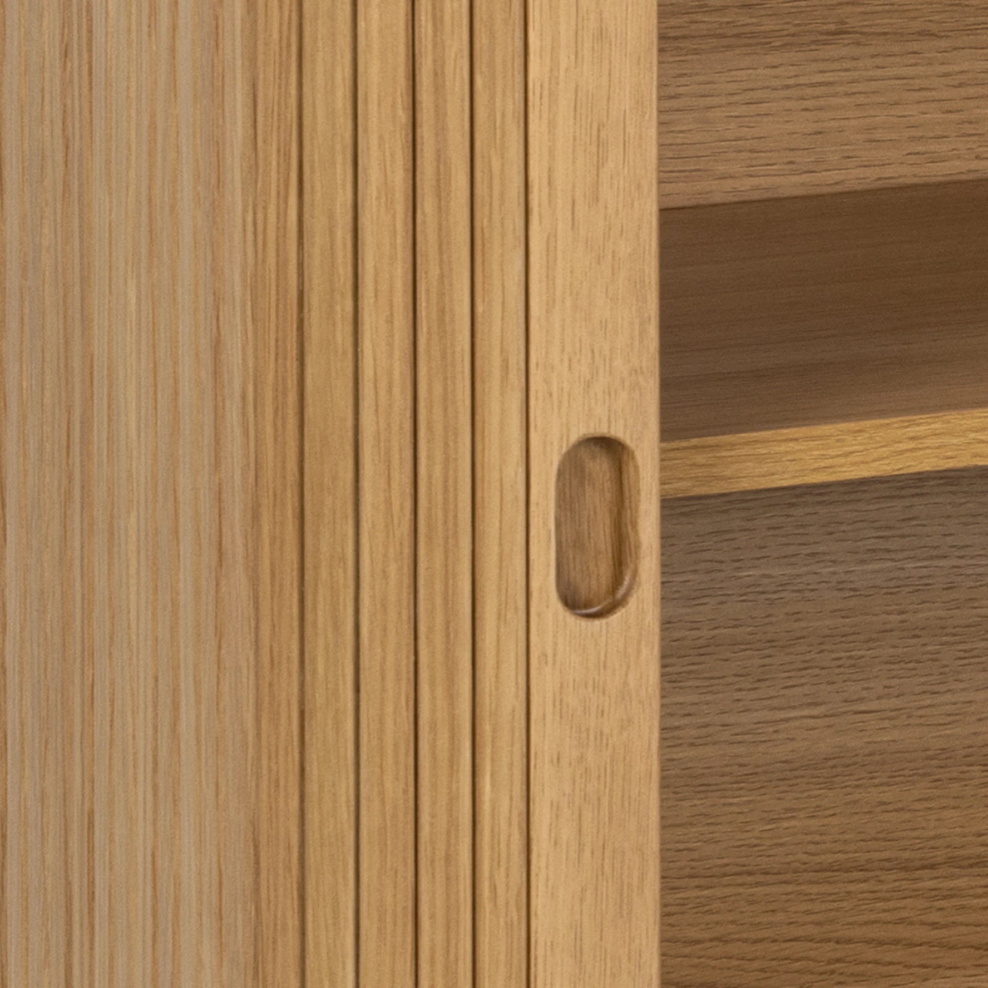 Hjem Design Langley Sideboard, Natural Wood, 160cm