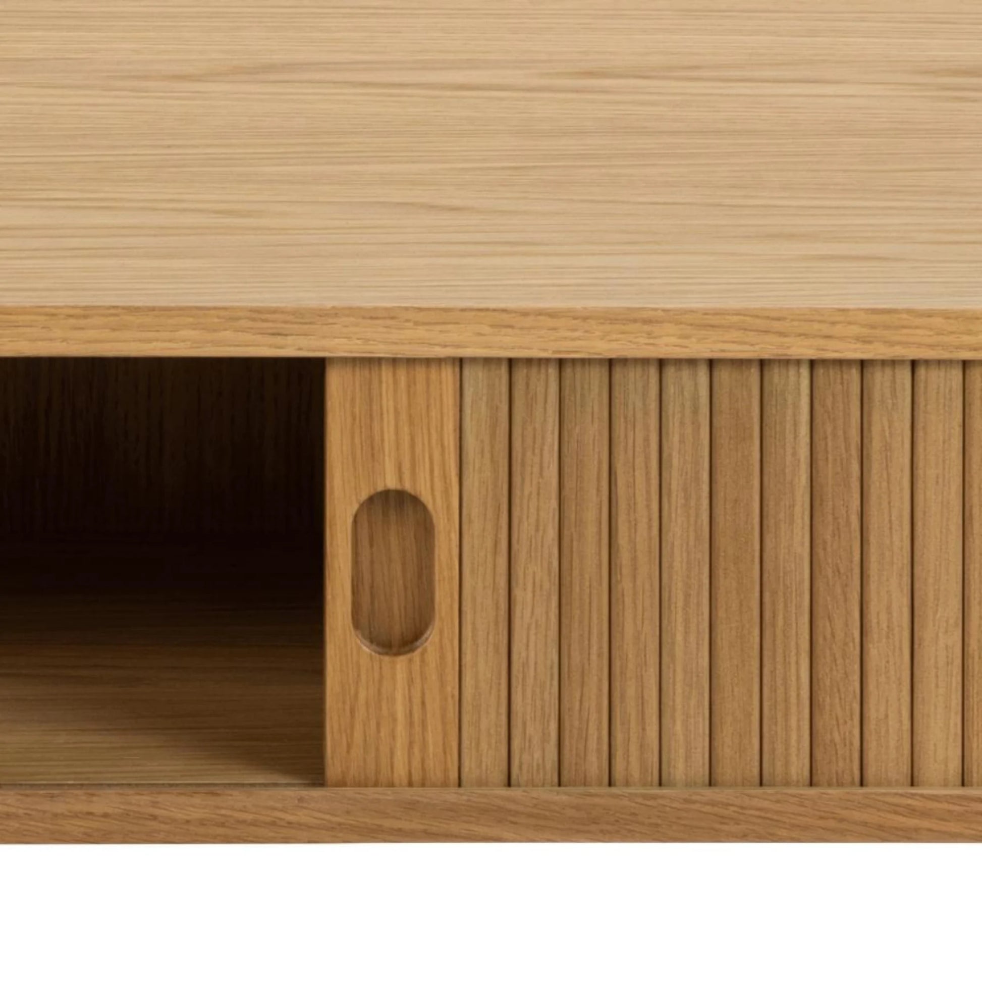 Hjem Design Langley Coffee Table, Natural Wood