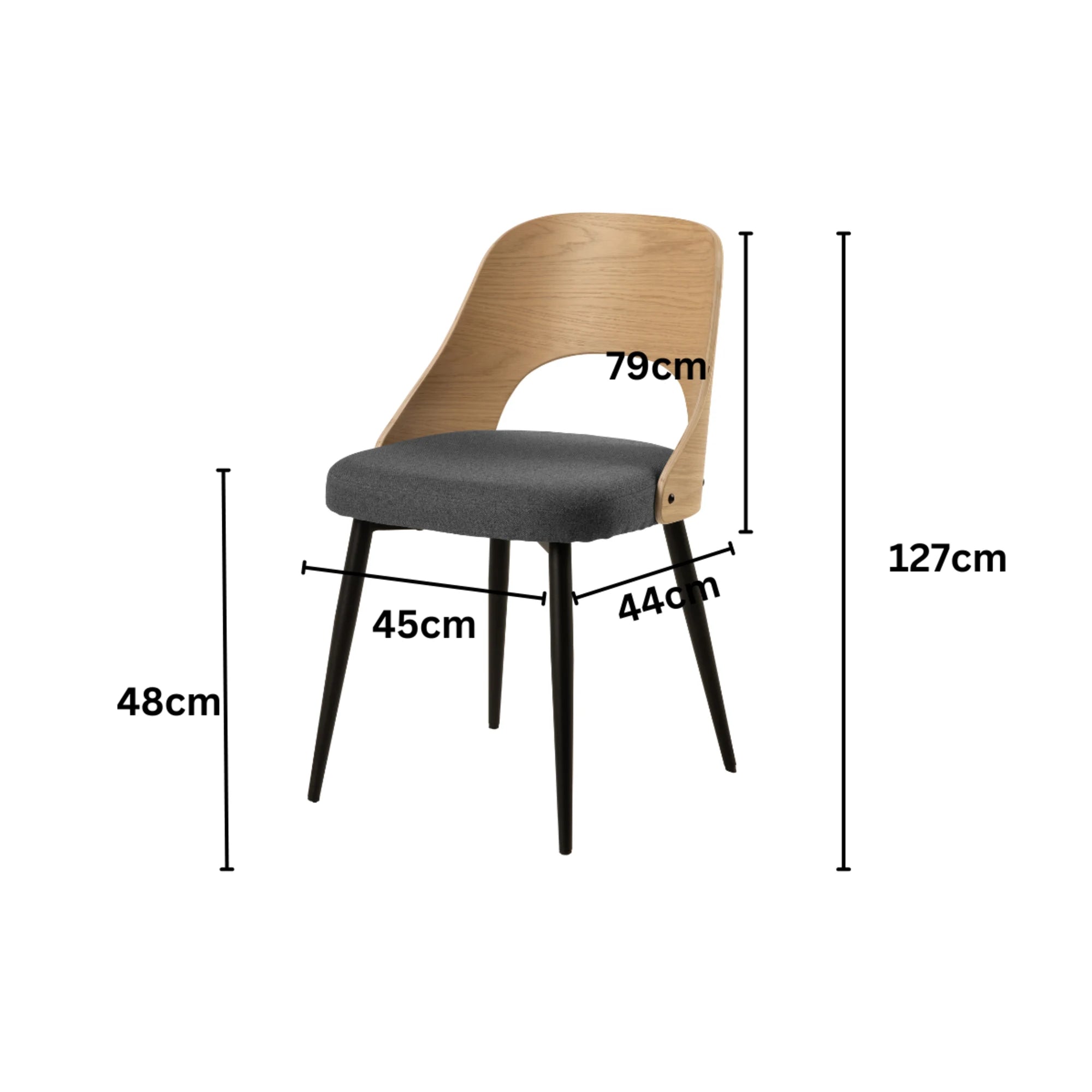 Hjem Design Lucy Dining Chair, Set of 2