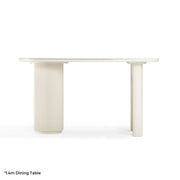 Linspire Flova Dining Table, Off-White