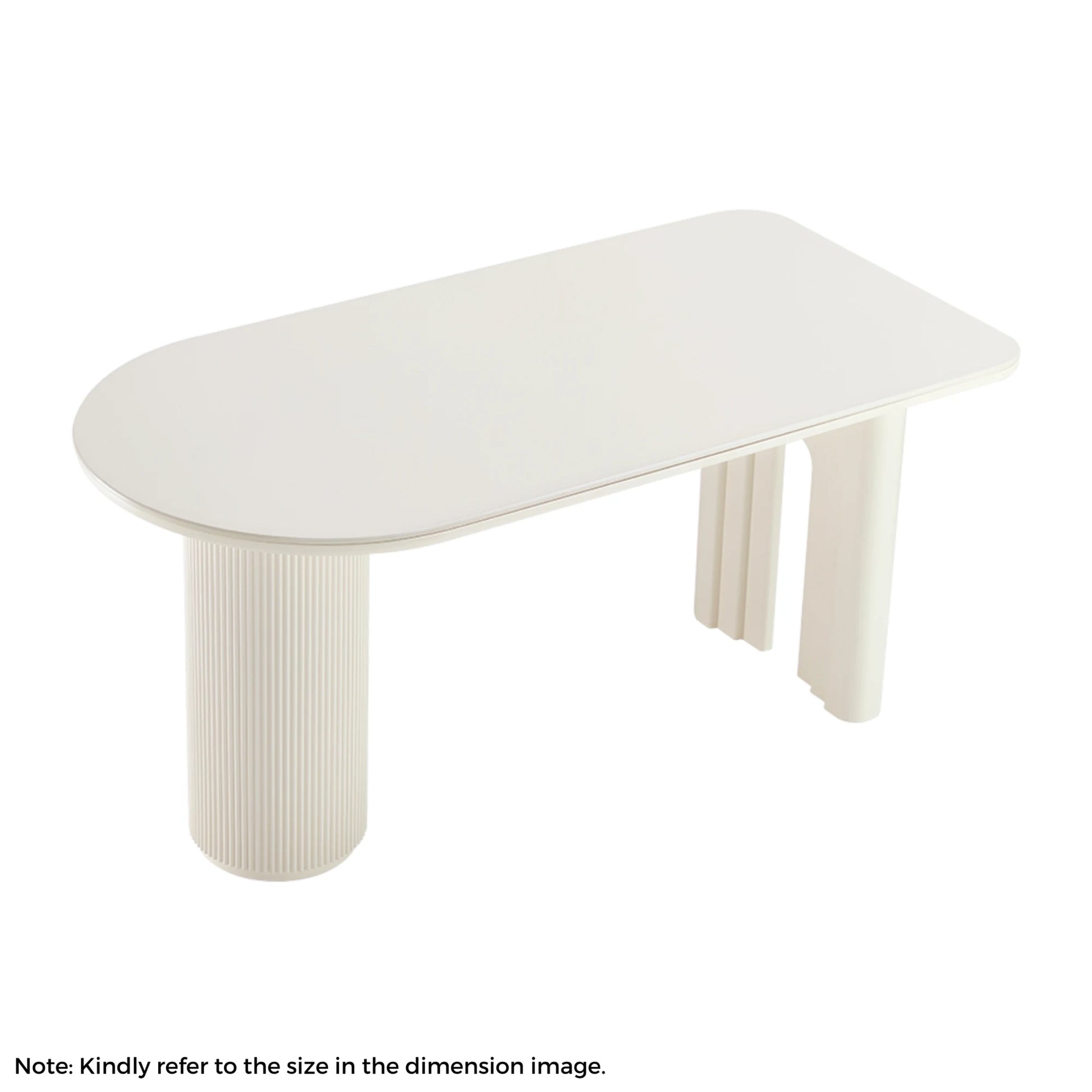 Linspire Flova Dining Table, Off-White