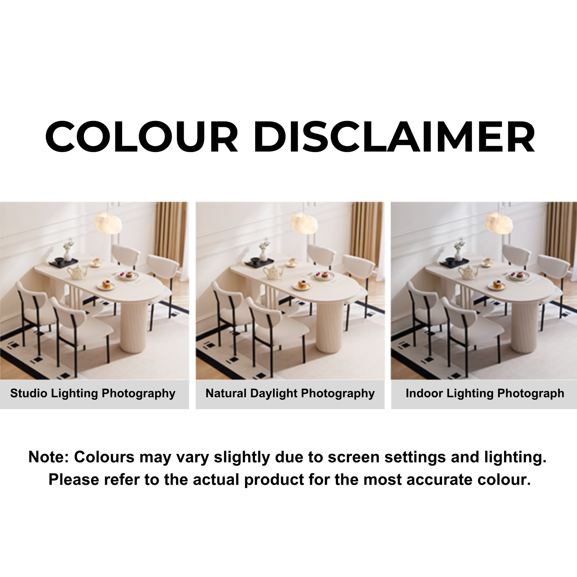 Linspire Flova Dining Table, Off-White