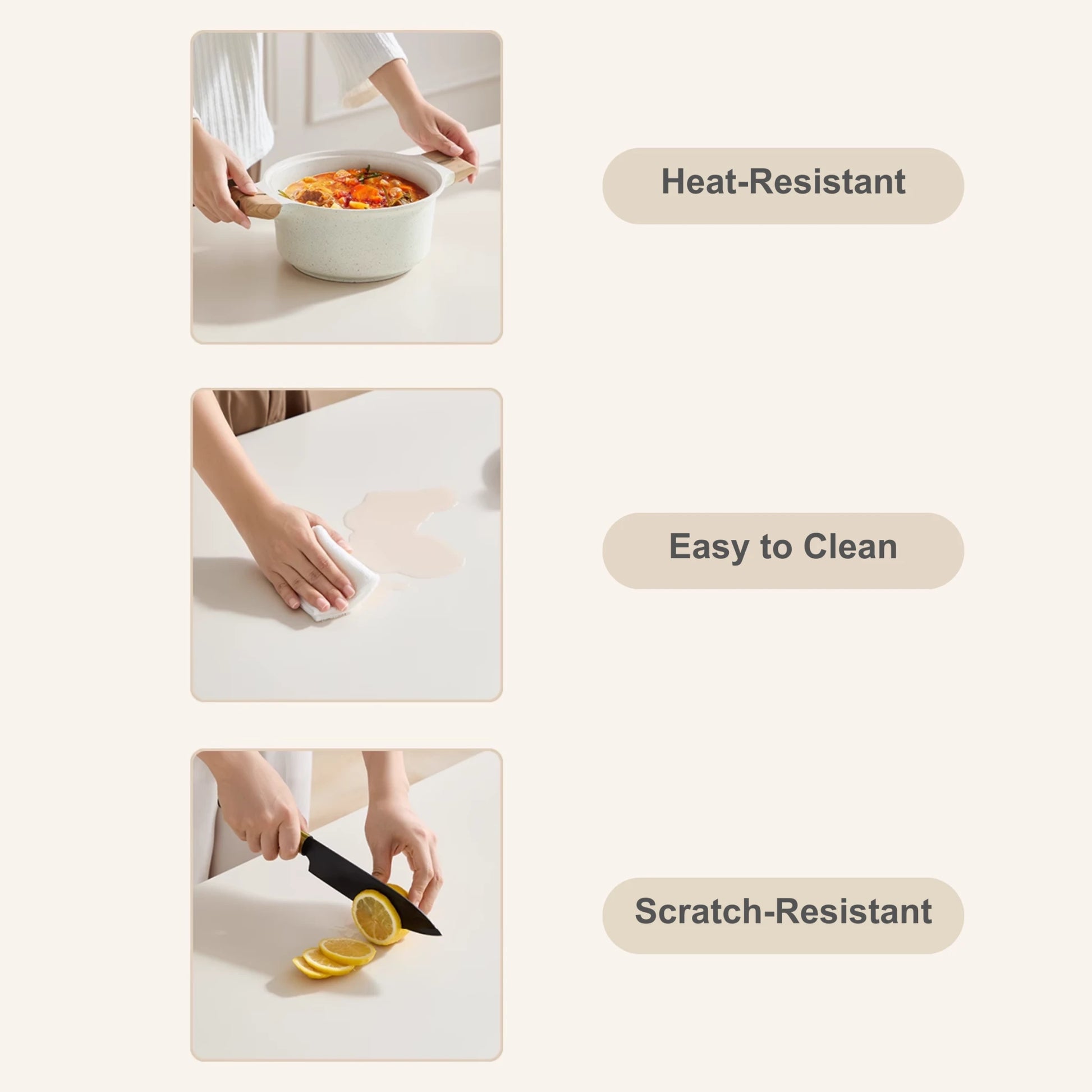 Linspire Flova Dining Table, Off-White