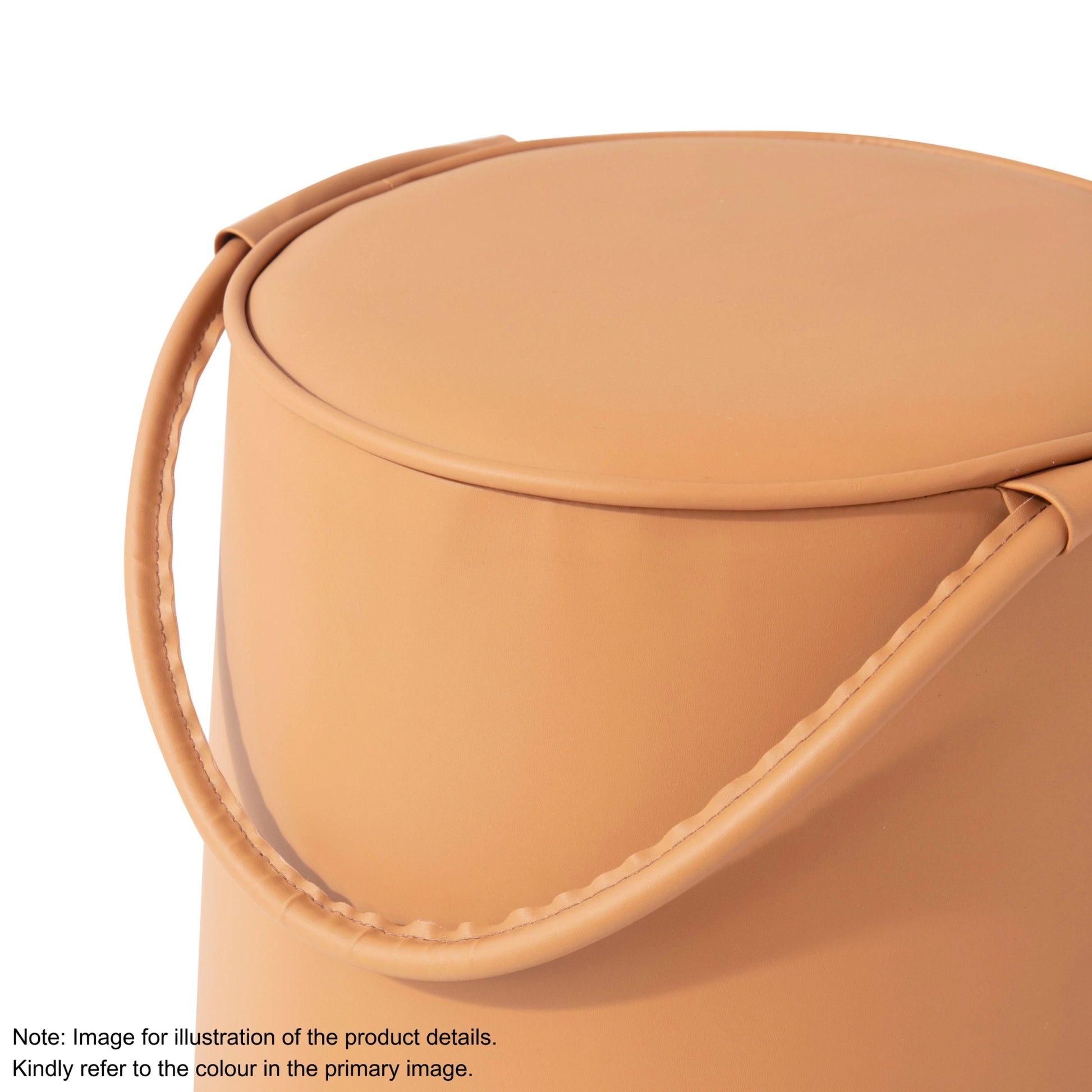 Linspire Kabos Leather Ottoman, Apple Green