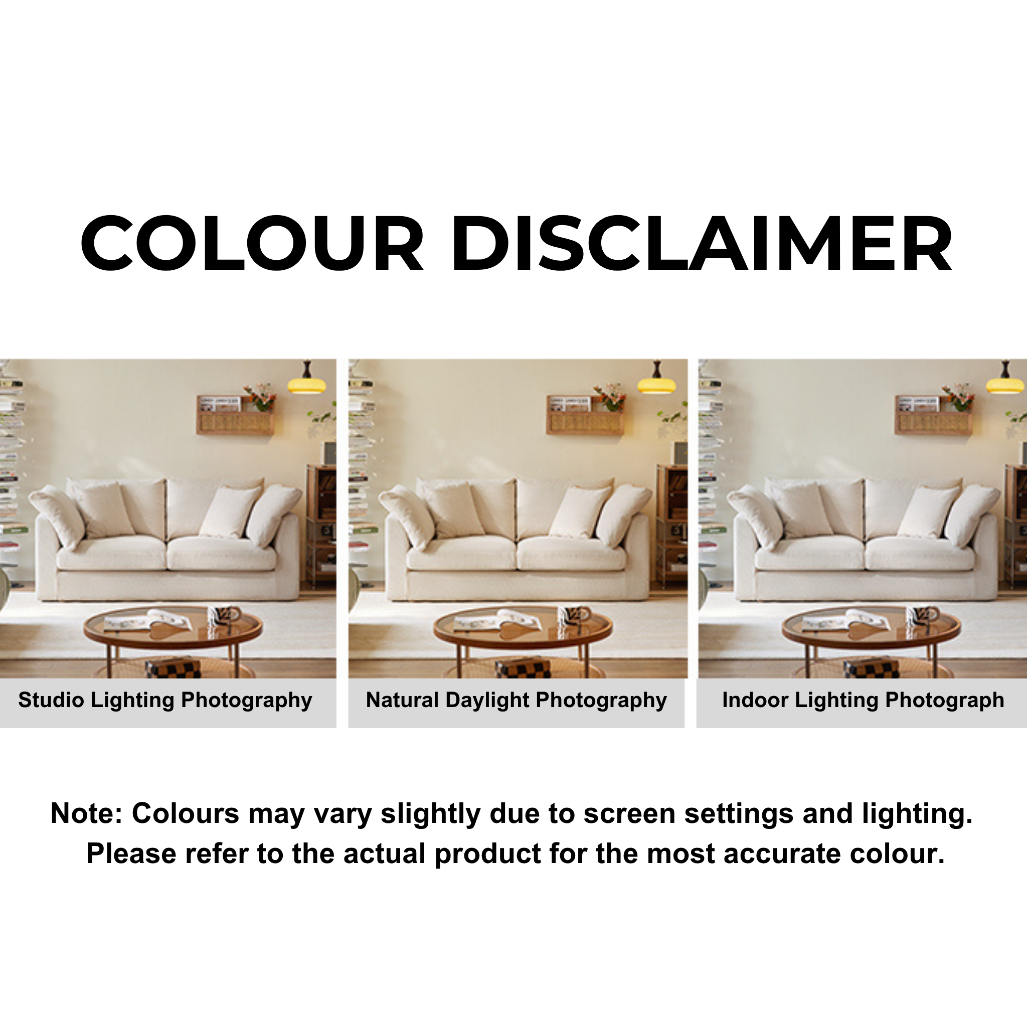 Linspire Neuer Chenille 3.5-Seater Sofa, Neutral White
