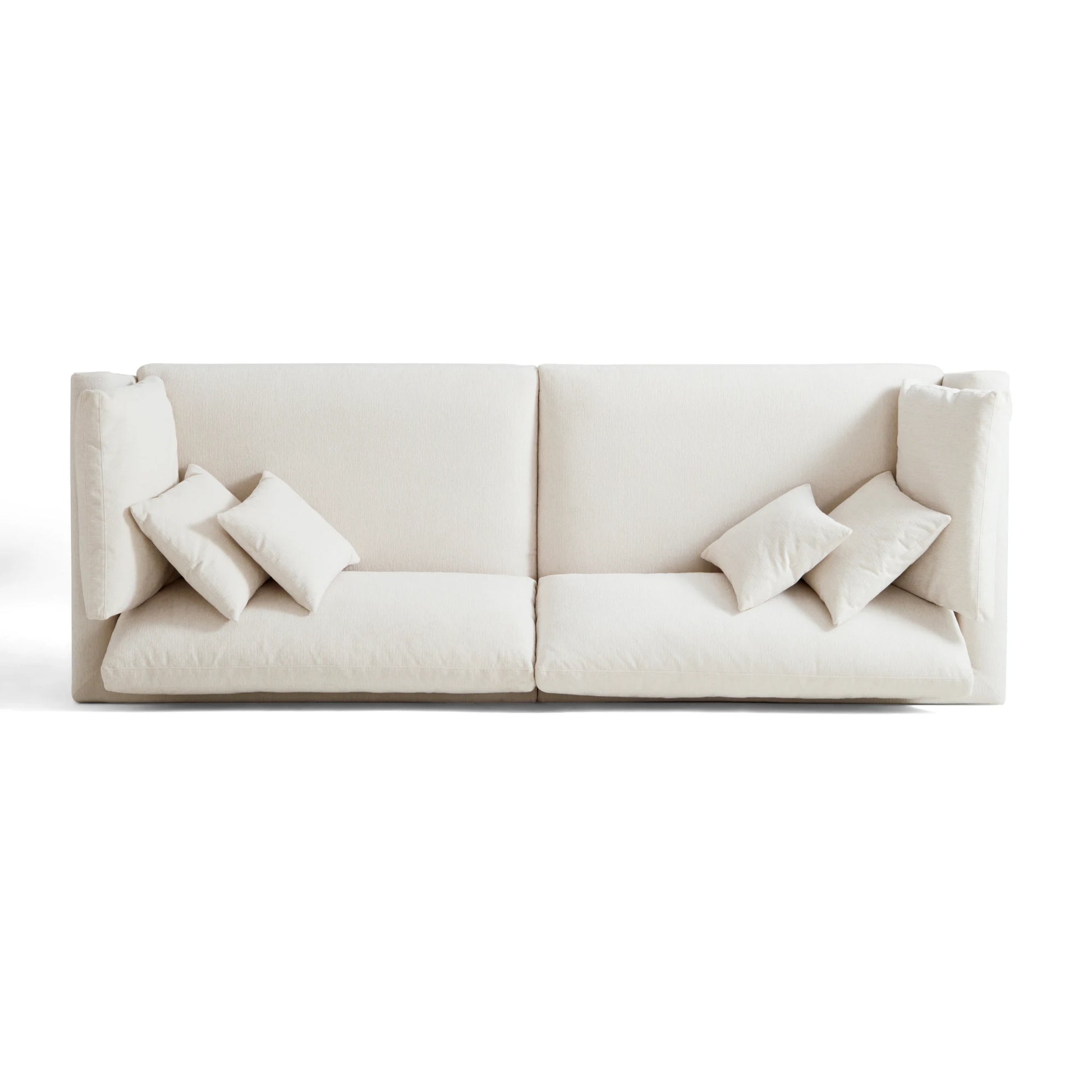 Linspire Neuer Chenille 4-Seater Sofa, Neutral White