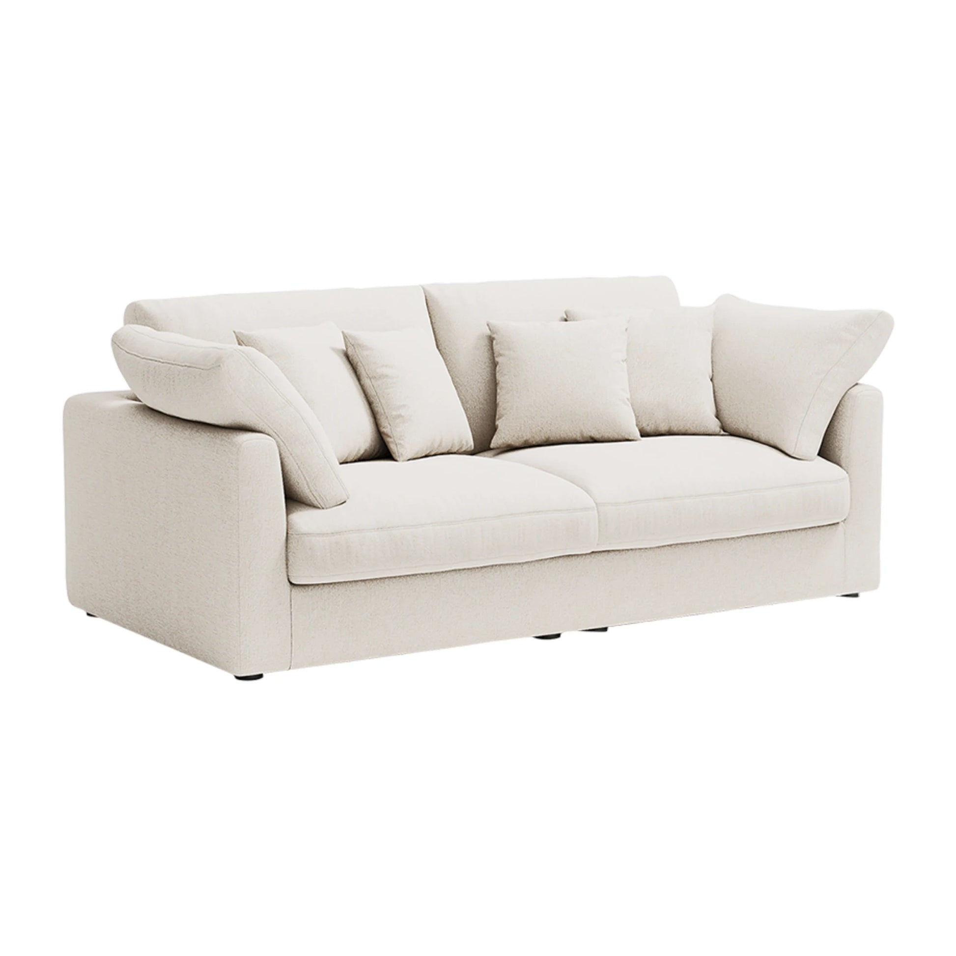 Linspire Neuer Chenille 3-Seater Sofa, Neutral White