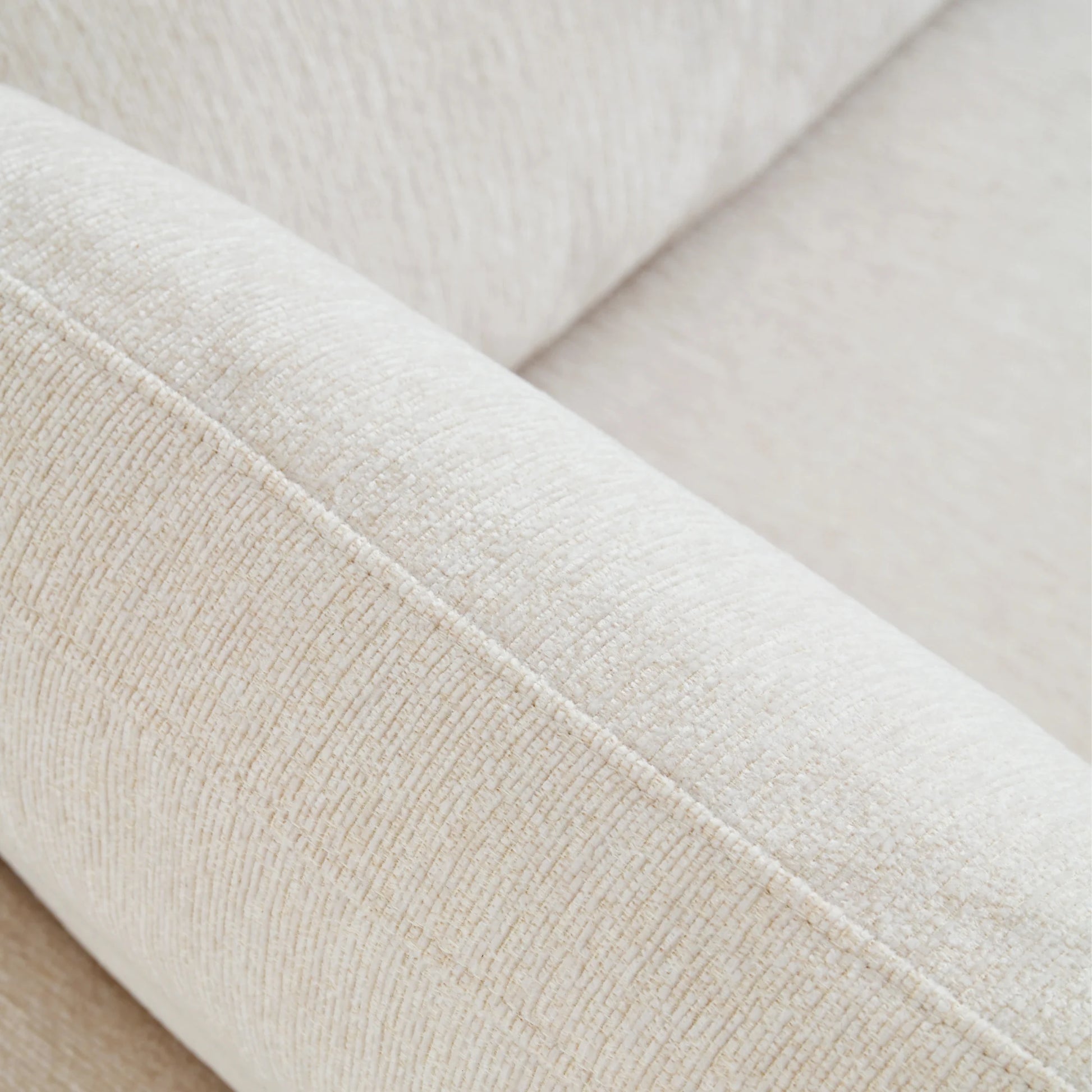 Linspire Neuer Chenille 3-Seater Sofa, Neutral White