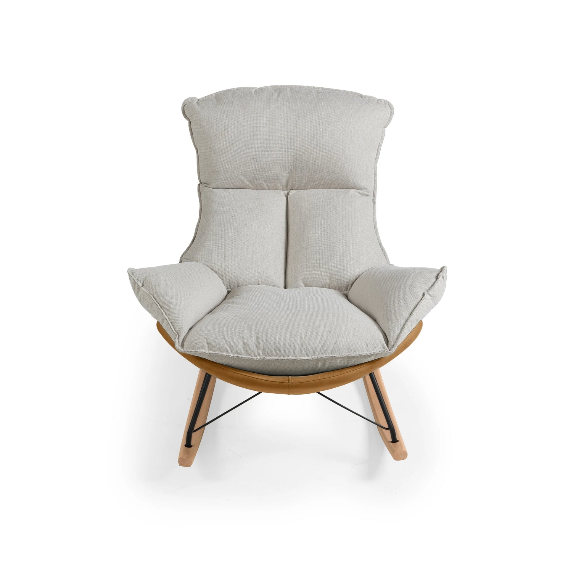Linspire Ubel Rocking Chair, Brown & Cool White
