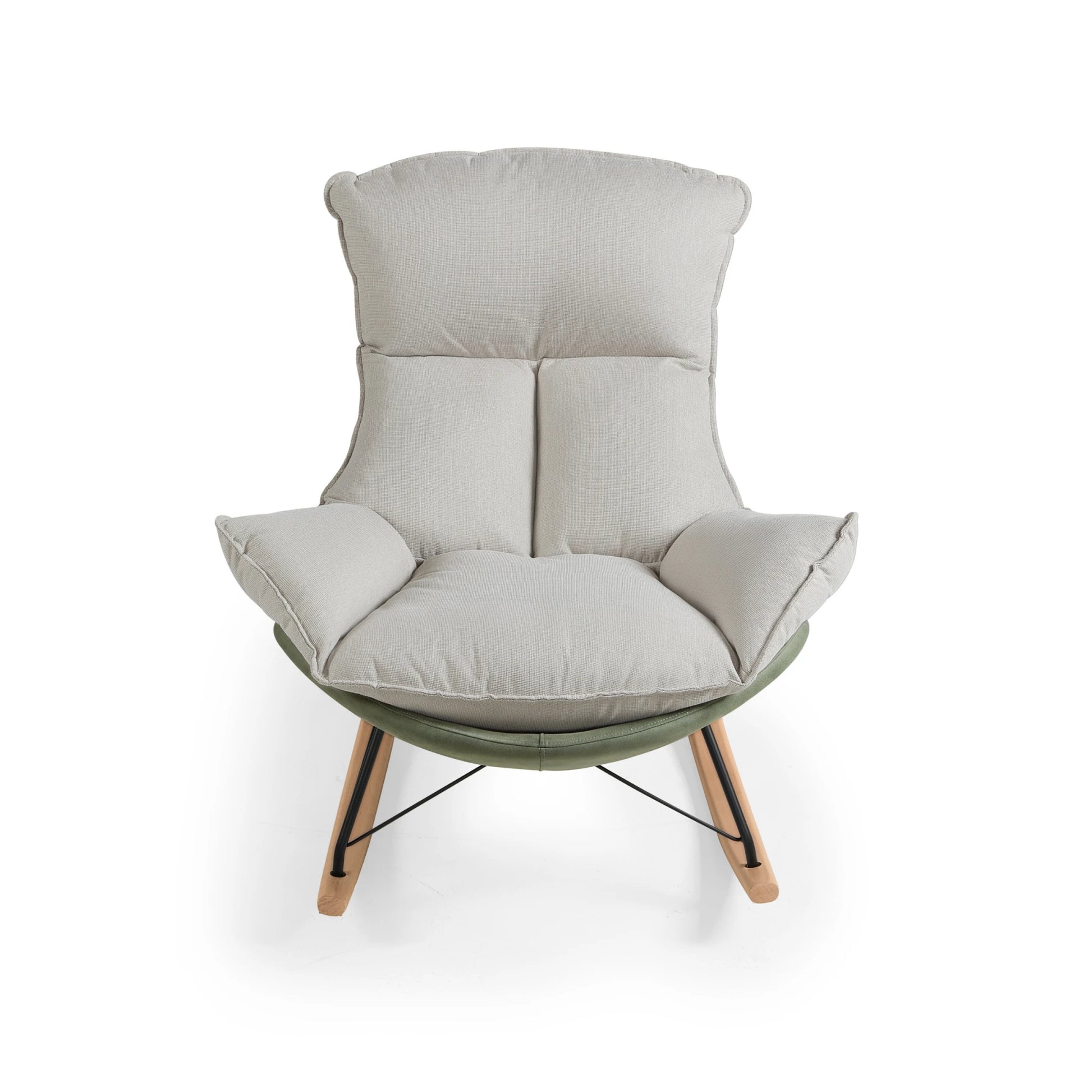 Linspire Ubel Rocking Chair, Green & Cool White