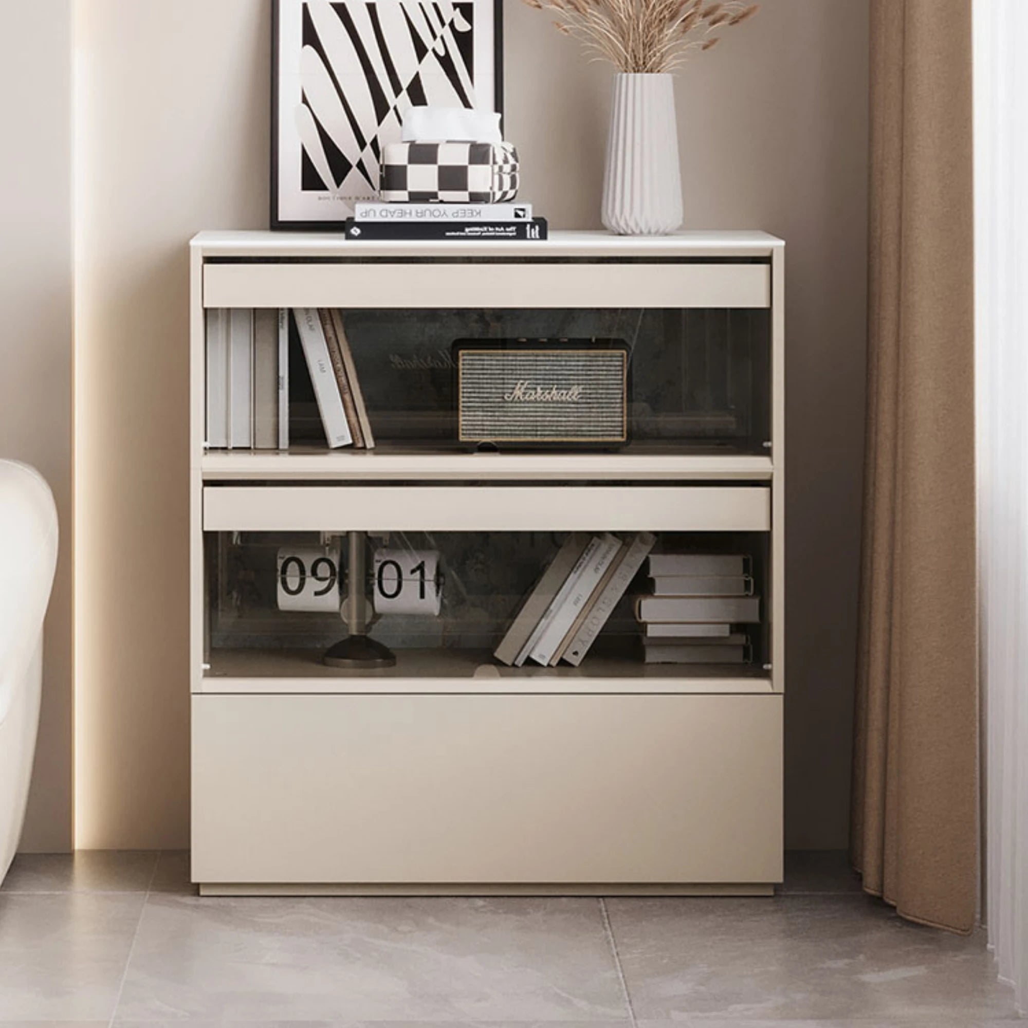 Linspire Vanko Flip Door Storage Cabinet, Medium