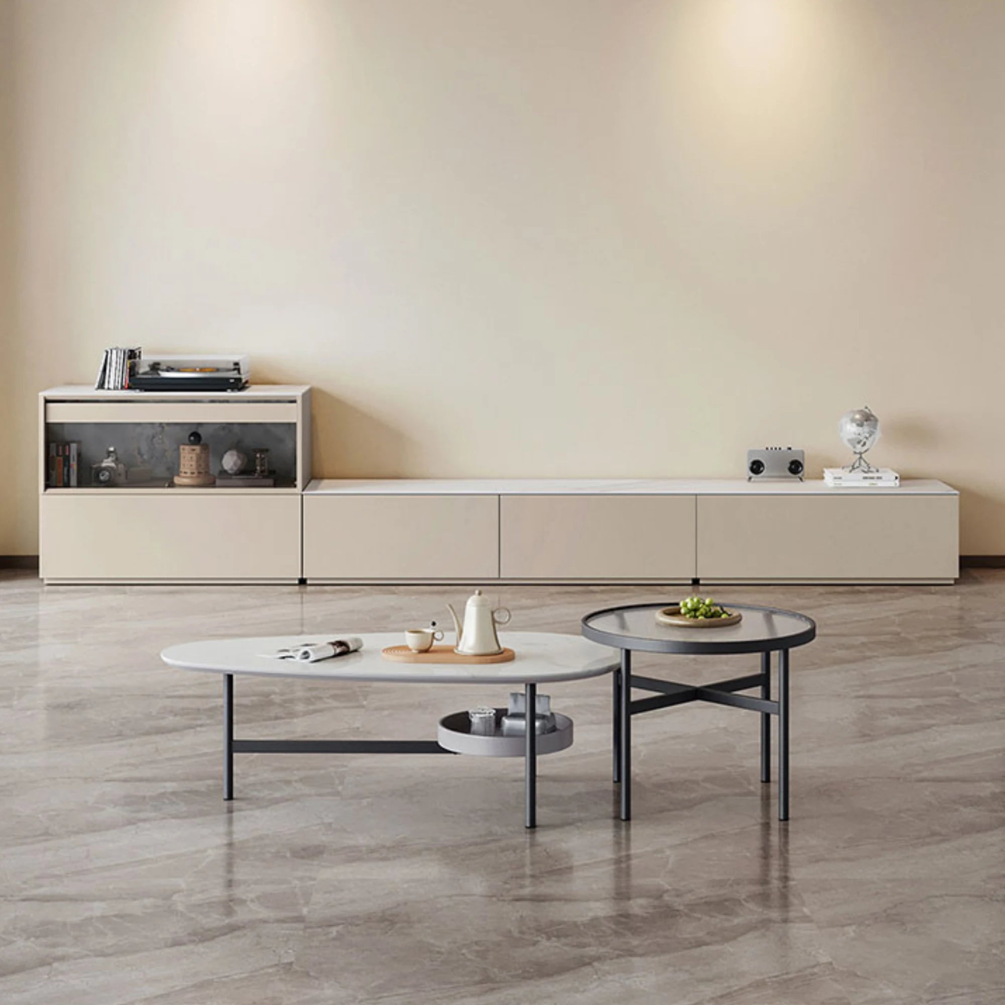 Linspire Vanko Sintered Stone Top Entertainment Unit, 200cm