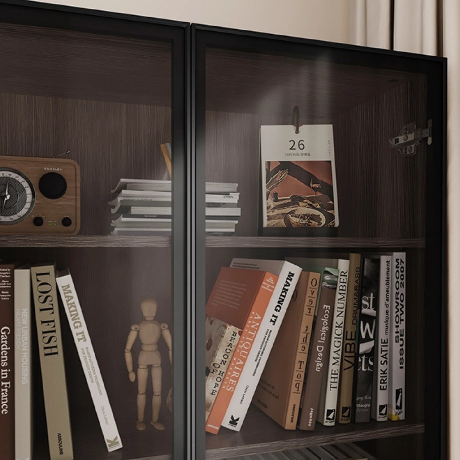Linspire Vanko Glass Door Display Cabinet