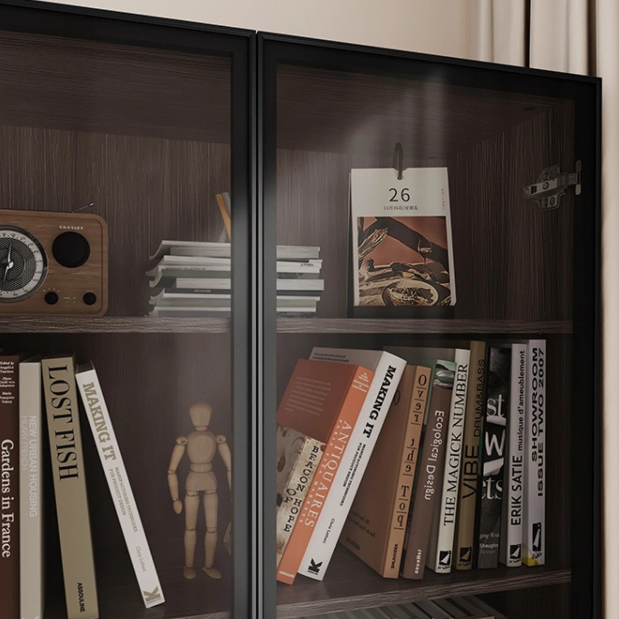 Linspire Vanko Glass Door Display Cabinet