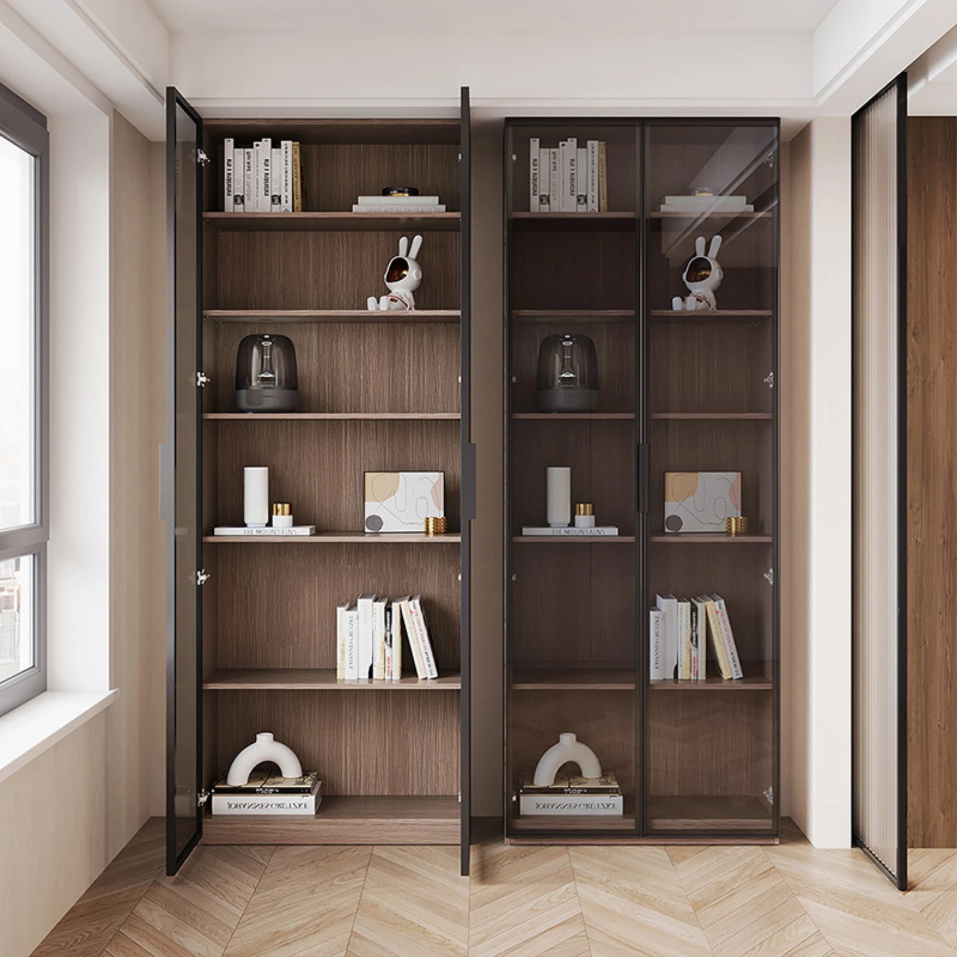 Linspire Vanko Glass Door Display Cabinet