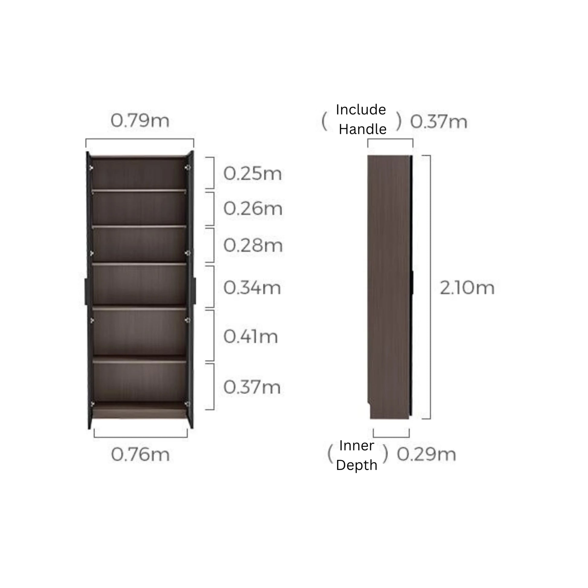 Linspire Vanko Glass Door Display Cabinet