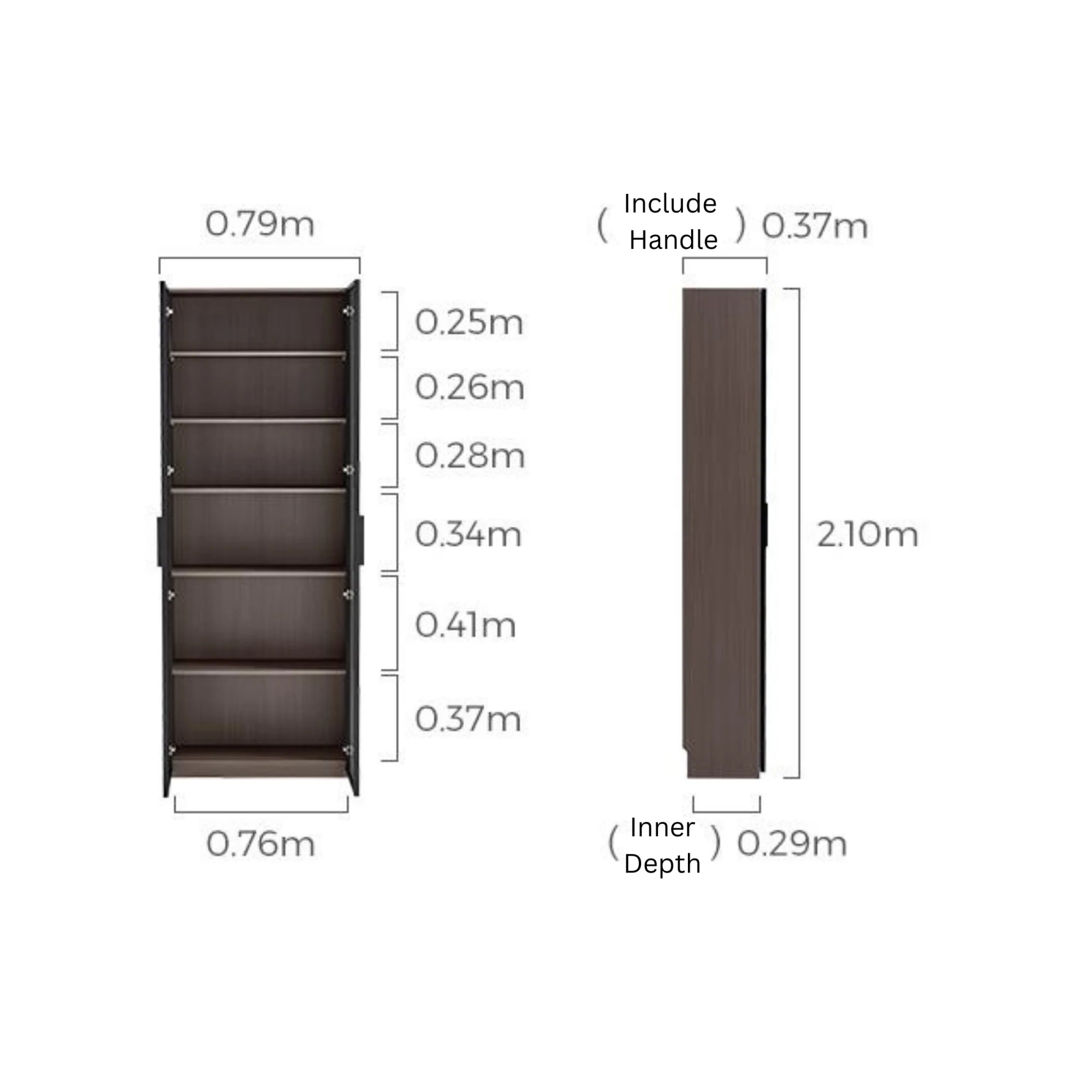 Linspire Vanko Glass Door Display Cabinet