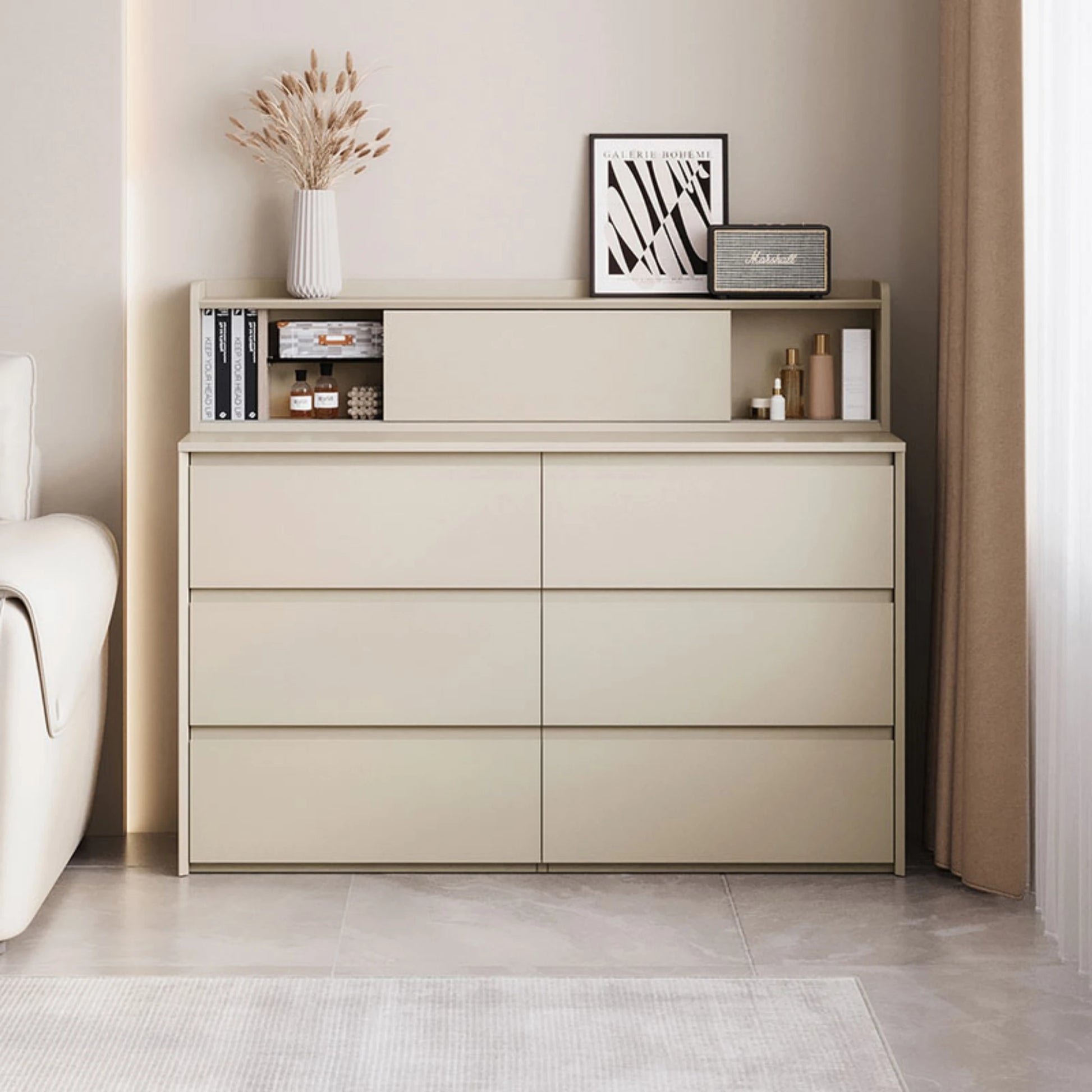Linspire Vanko Chest of 6 Drawers with Add on Unit