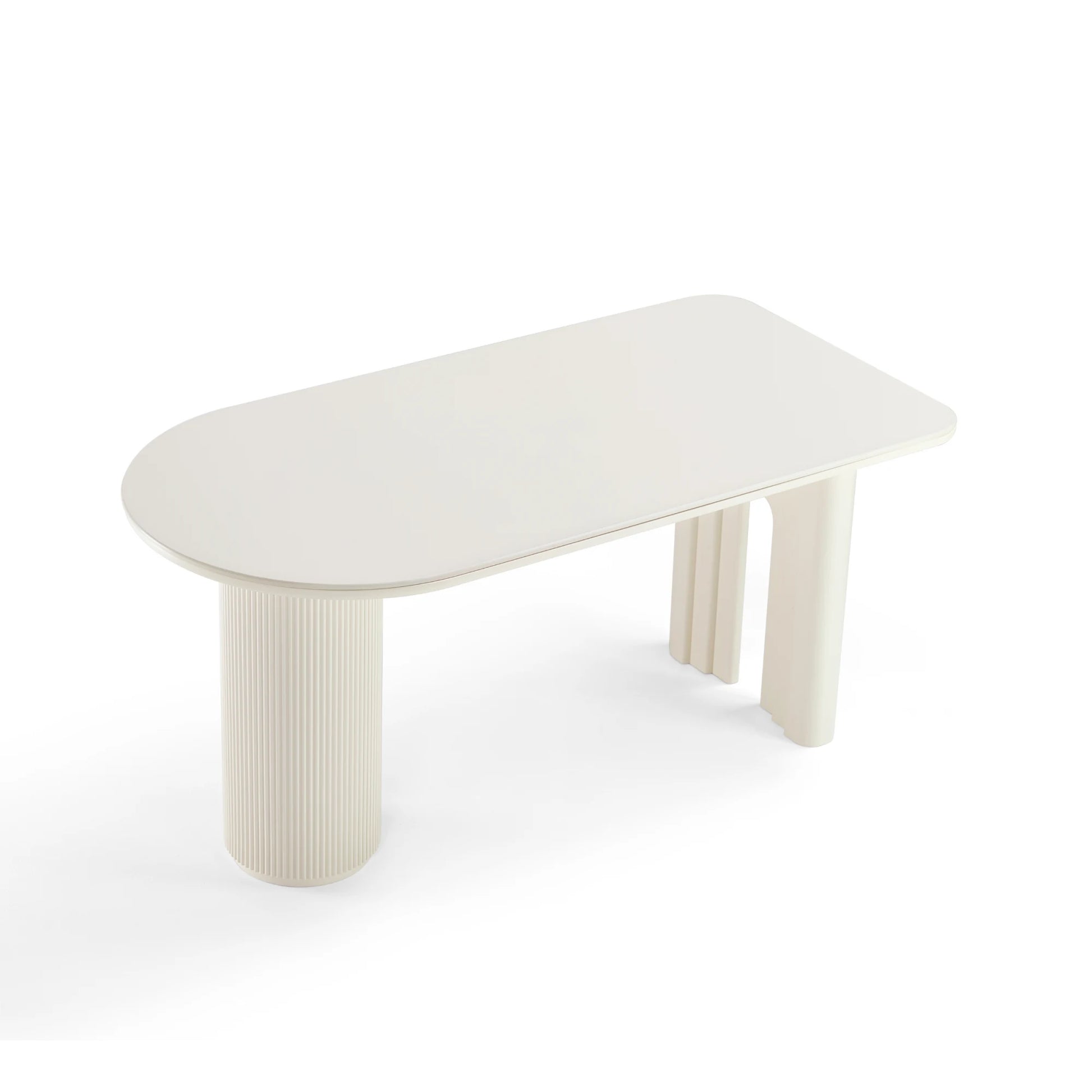 Linspire Flova Dining Table(160x80cm) & 4 Chairs Set, Black & Off-White