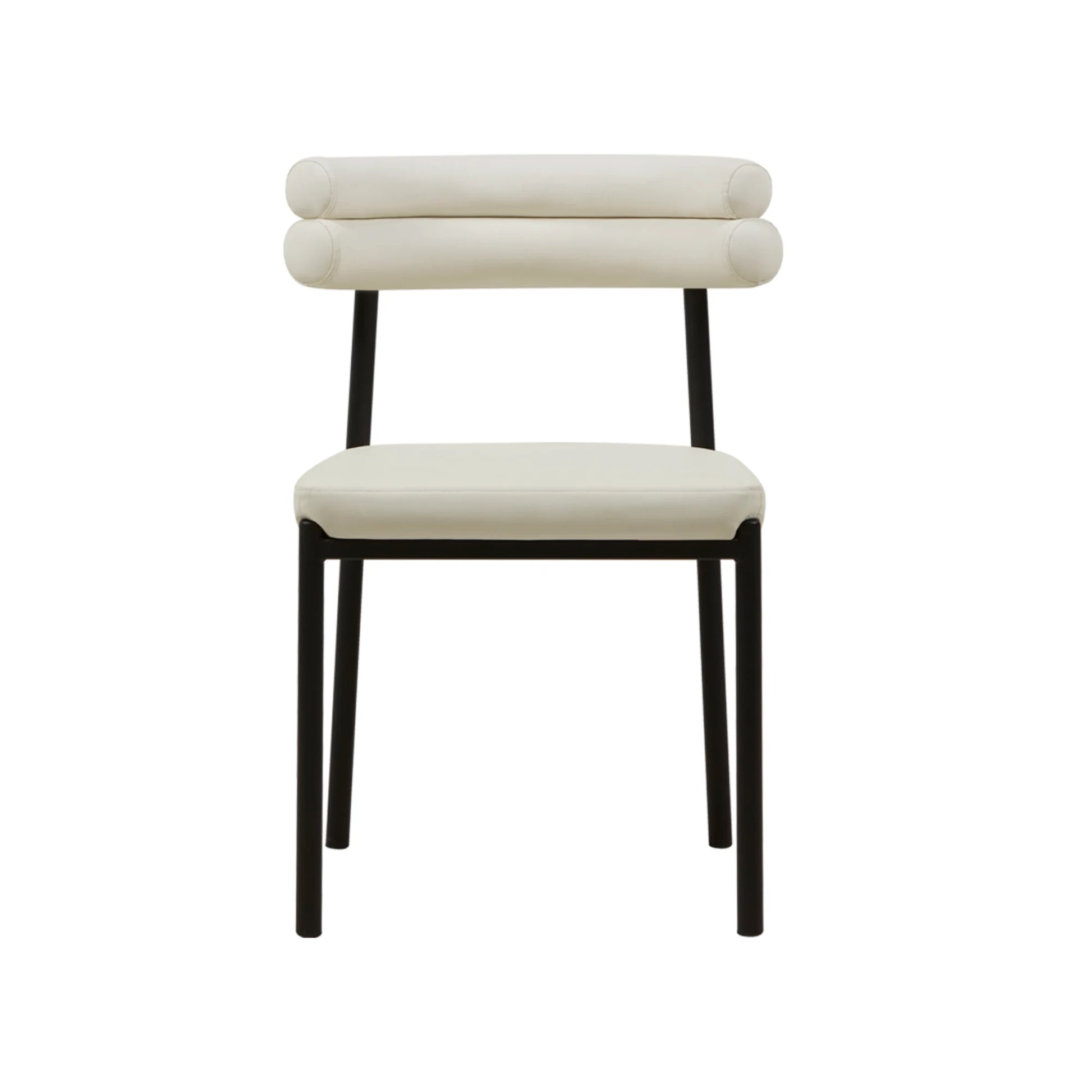 Linspire Flova Dining Table(160x80cm) & 4 Chairs Set, Black & Off-White