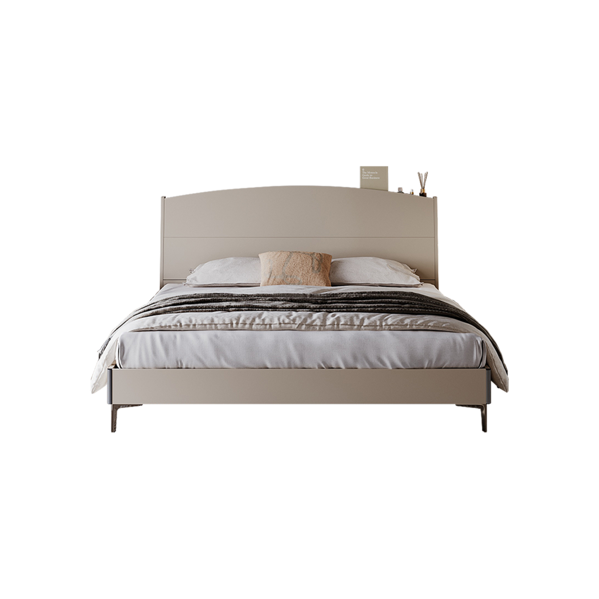 Linspire Vanko Global Queen Bed Frame & Bedside Table Set