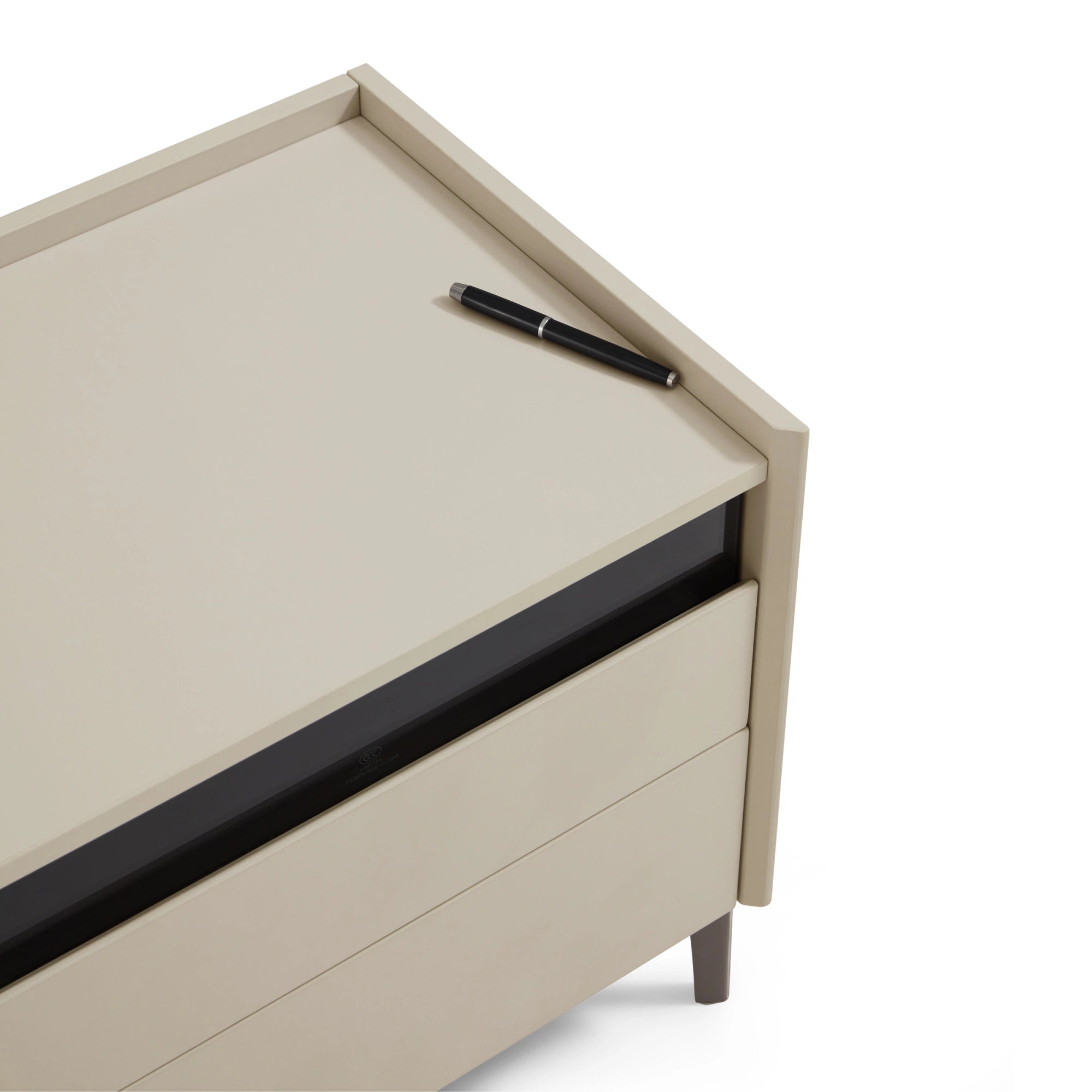 Linspire Vanko Leathaire Global Queen Bed Frame & Bedside Table Set
