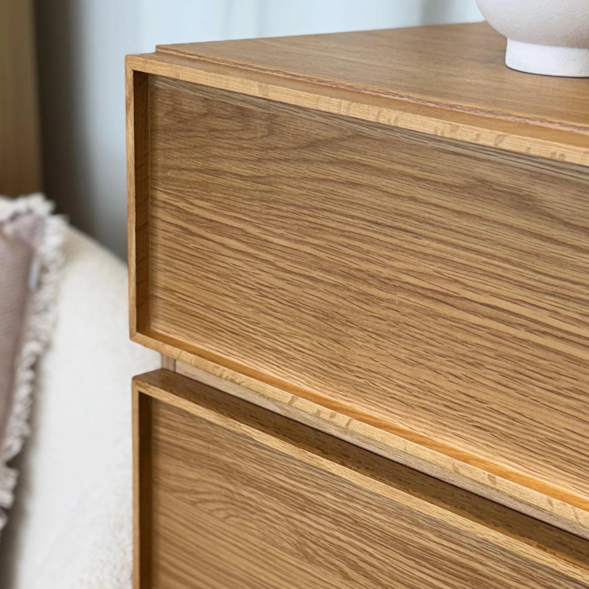 Loft Nora Bedside Table, Natural Wood