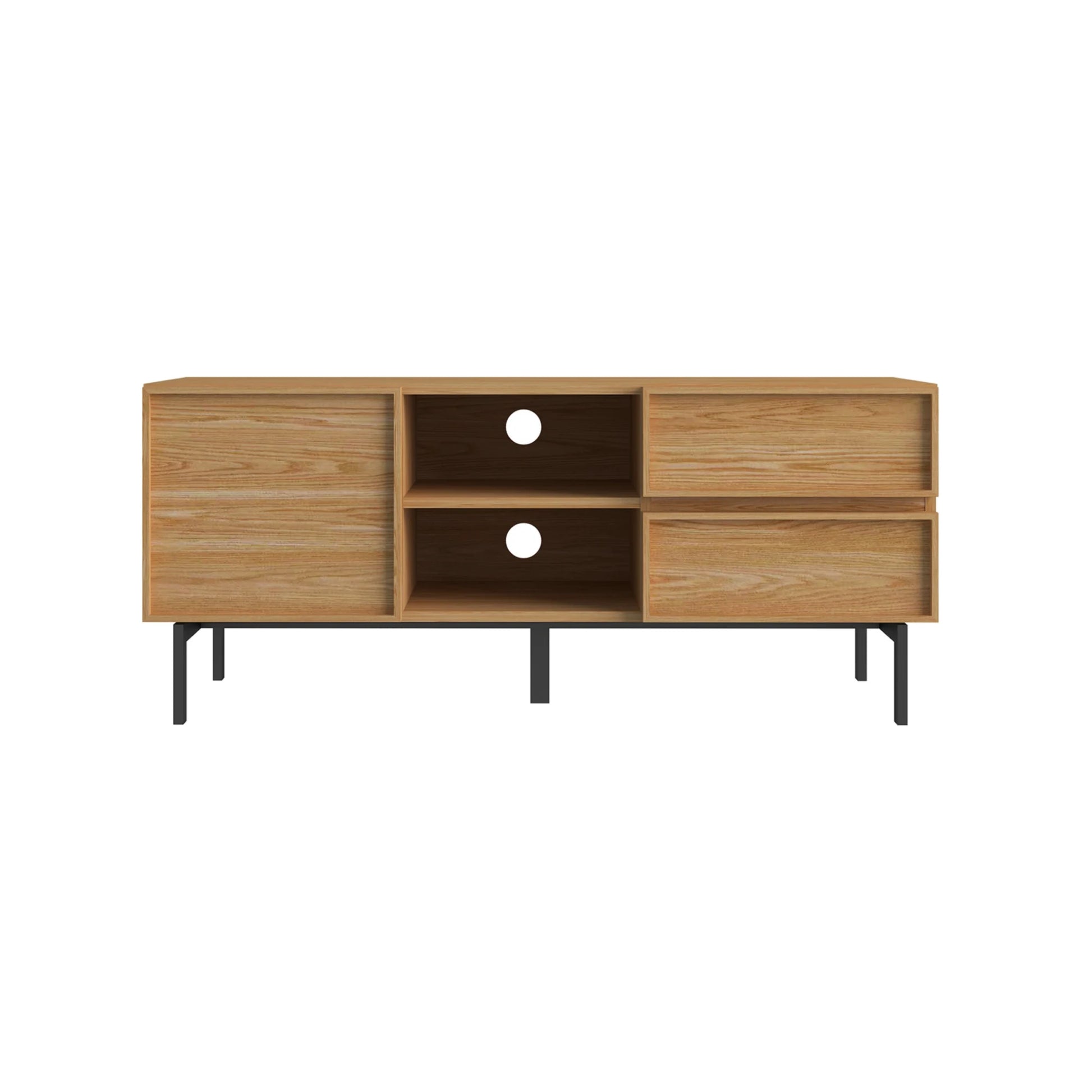 Loft Nora Entertainment Unit, 120cm, Natural Wood