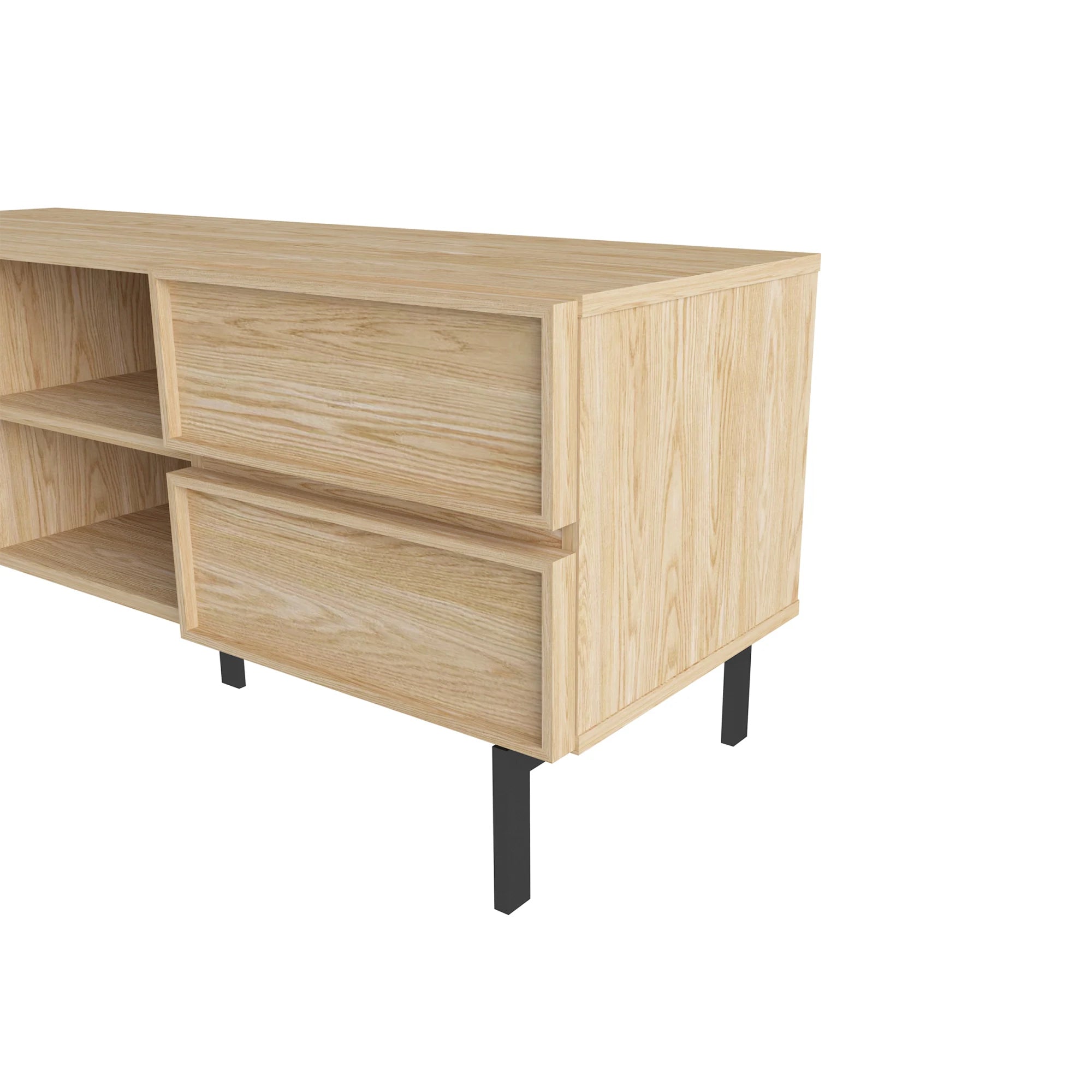 Loft Nora Entertainment Unit, 120cm, Natural Wood