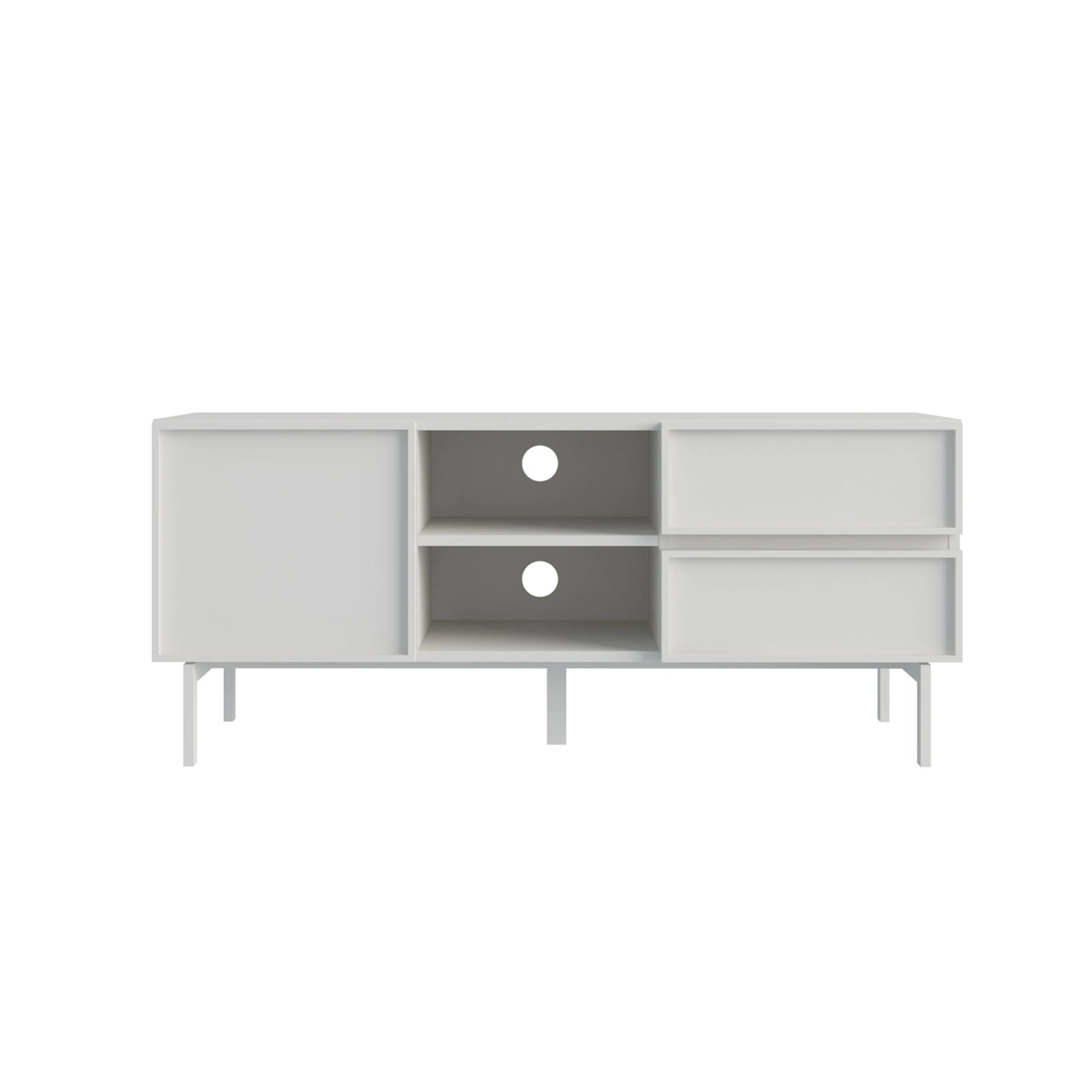 Loft Nora Entertainment Unit, 120cm, Light Grey