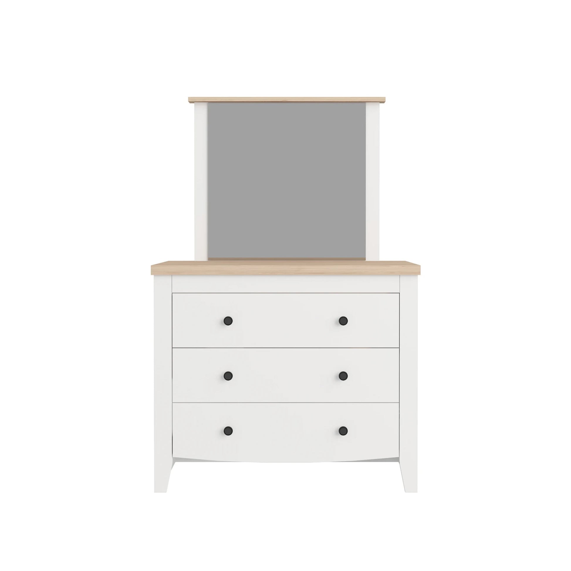 Loft Hampton Chest of 3 Drawers with mirror