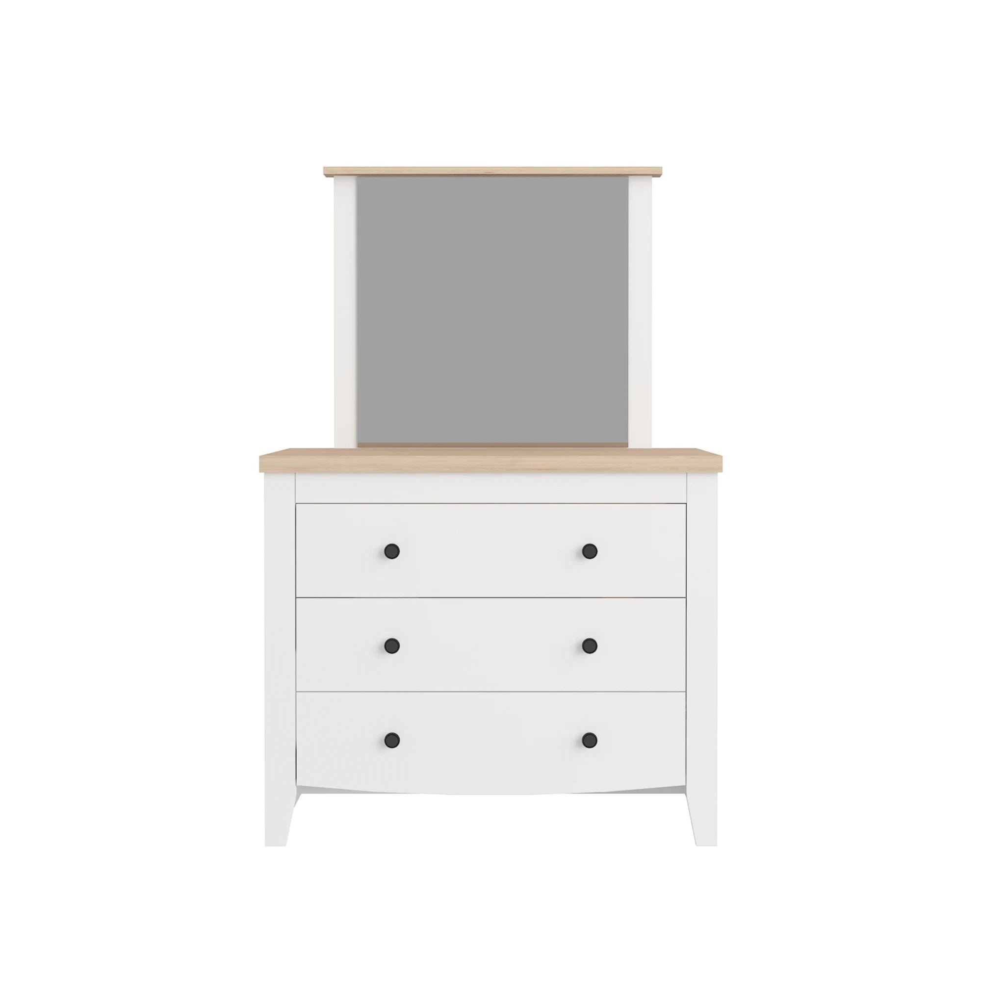 Loft Hampton Chest of 3 Drawers with mirror