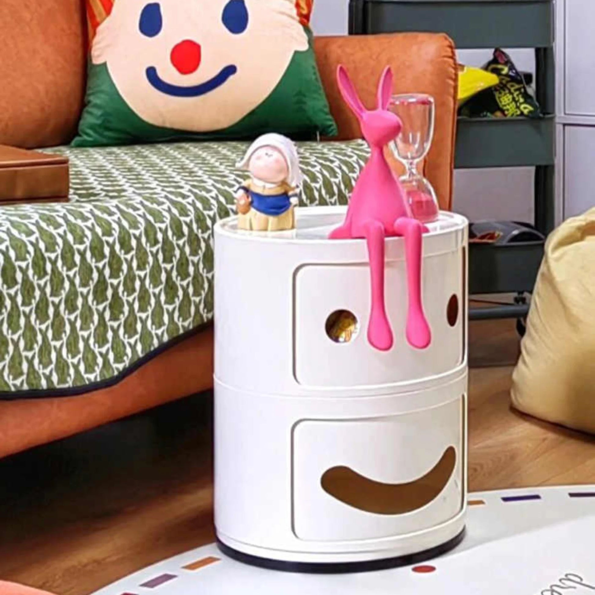 MODE Fabio Novembre Componibili 2 Tier Smile Storage Unit Replica, White