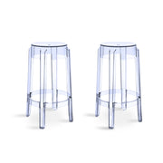 MODE Philippe Starck Charles Ghost Bar Stool Replica 65cm, Set of 2