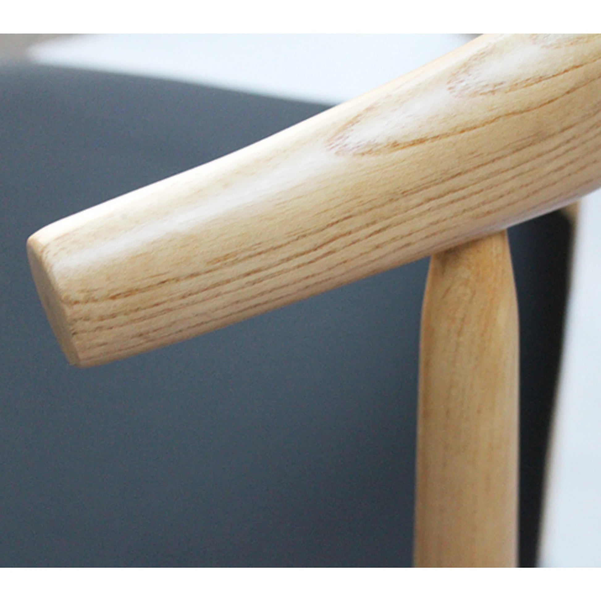 MODE Hans Wegner Elbow Dining Chair CH20 Replica, Natural Wood & Black, Set of 2