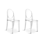MODE Philippe Starck Victoria Armless Ghost Chair Replica, Set of 2