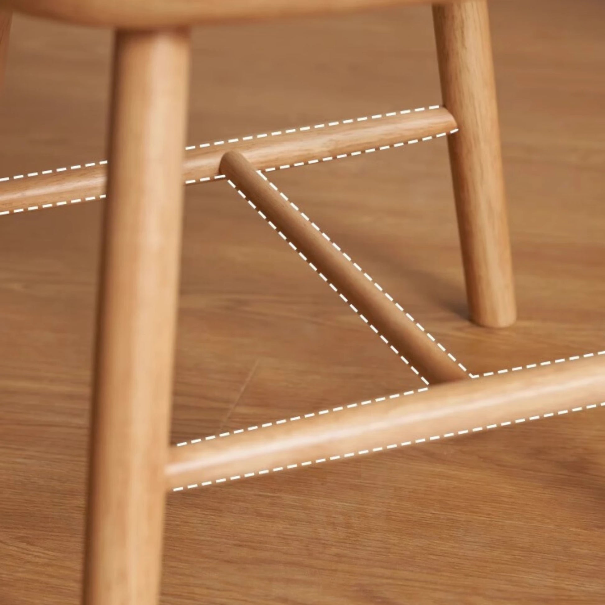 MODE Ton Ironica Dining Chair Replica, Natural Wood, Set of 2