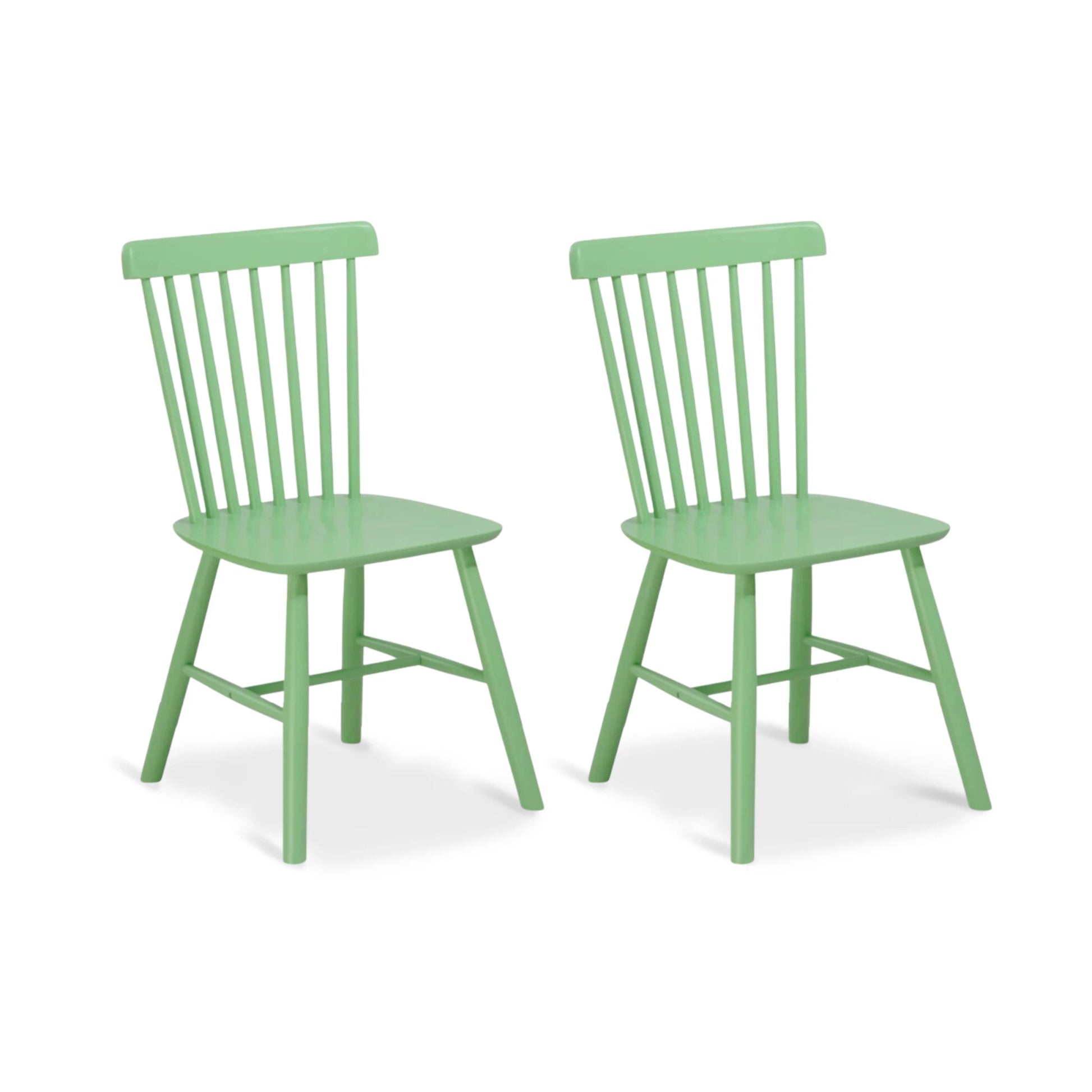 MODE Ton Ironica Dining Chair Replica, Green, Set of 2