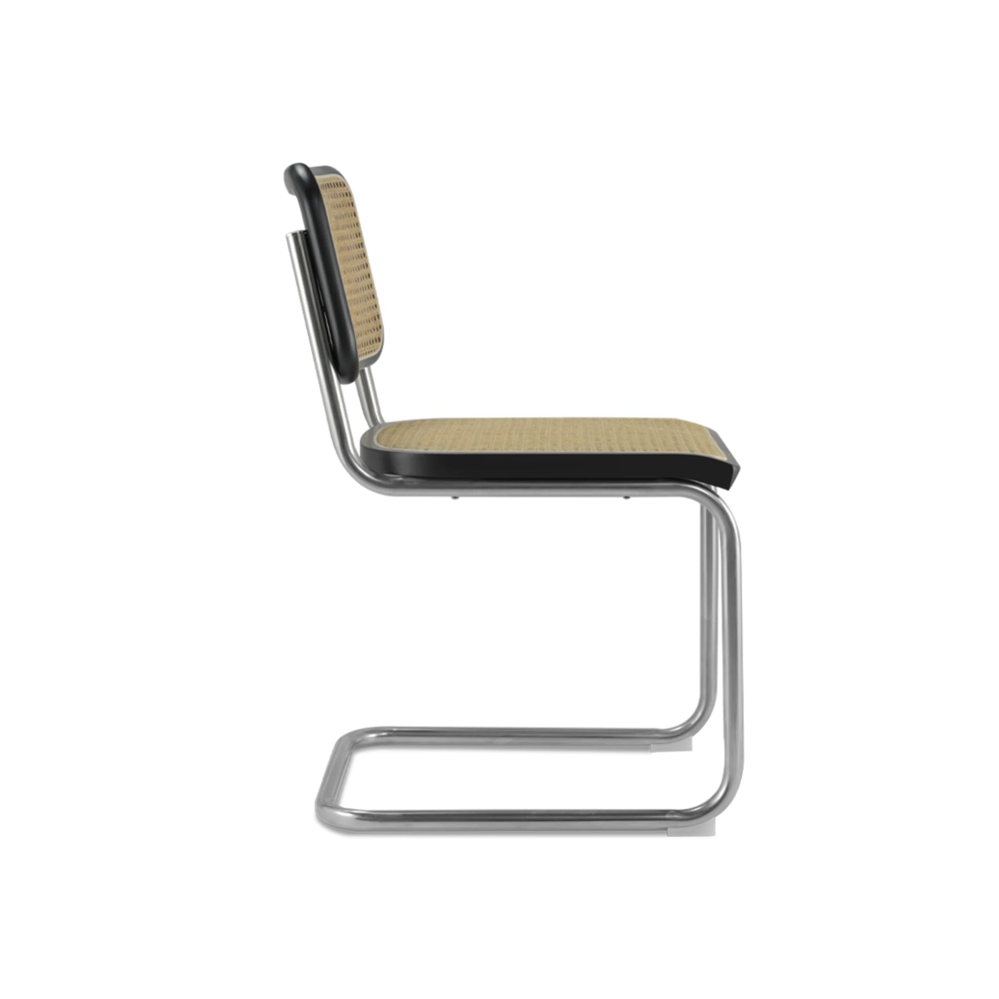 MODE Marcel Breuer Cesca Cane Dining Chair Replica, Black, Set of 2